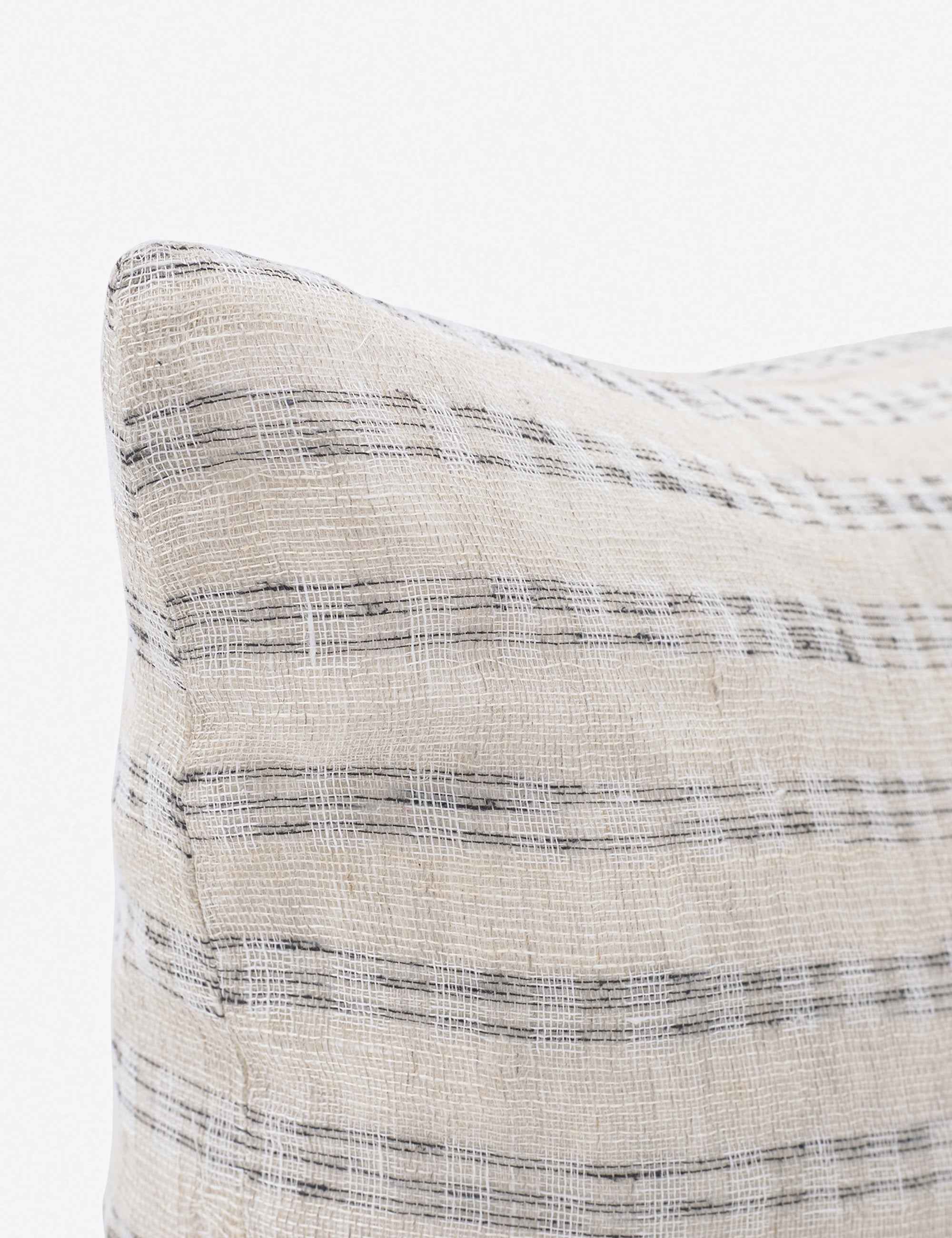Vela Linen Pillow | Hand-Loomed Linen & Silk Weave, Soft Touch