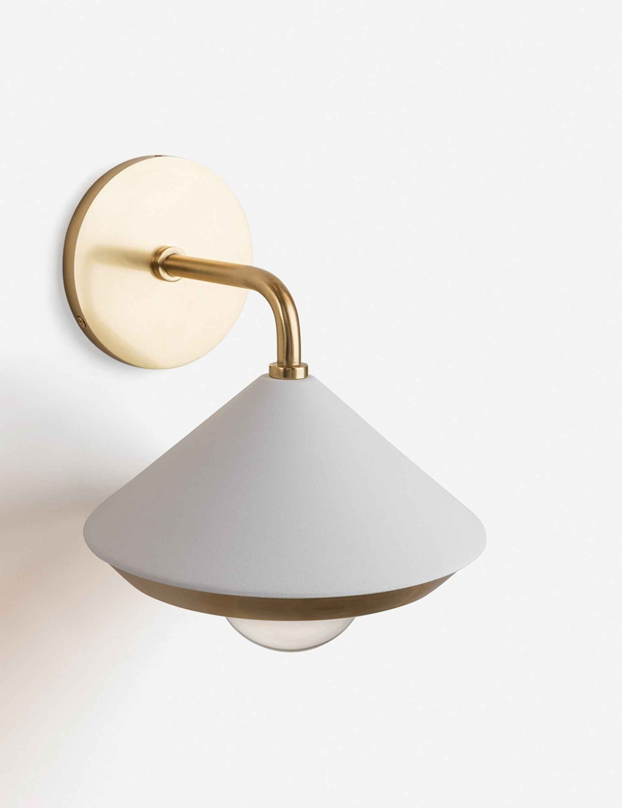 Pavo Sconce | Conical Shade, Old Bronze Hardware