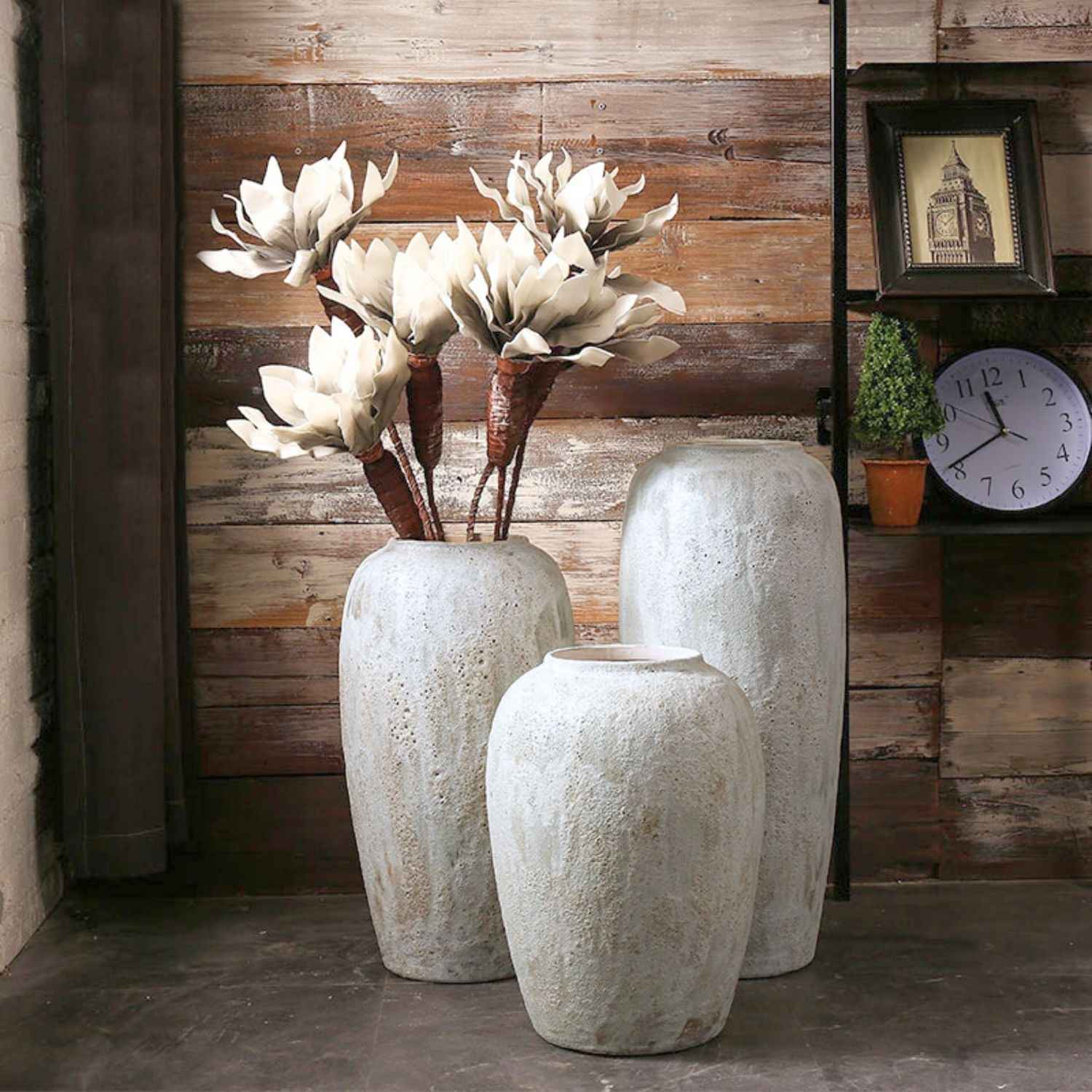 Bela Rustic Ceramic Planter Vases | Handcrafted Nordic Design