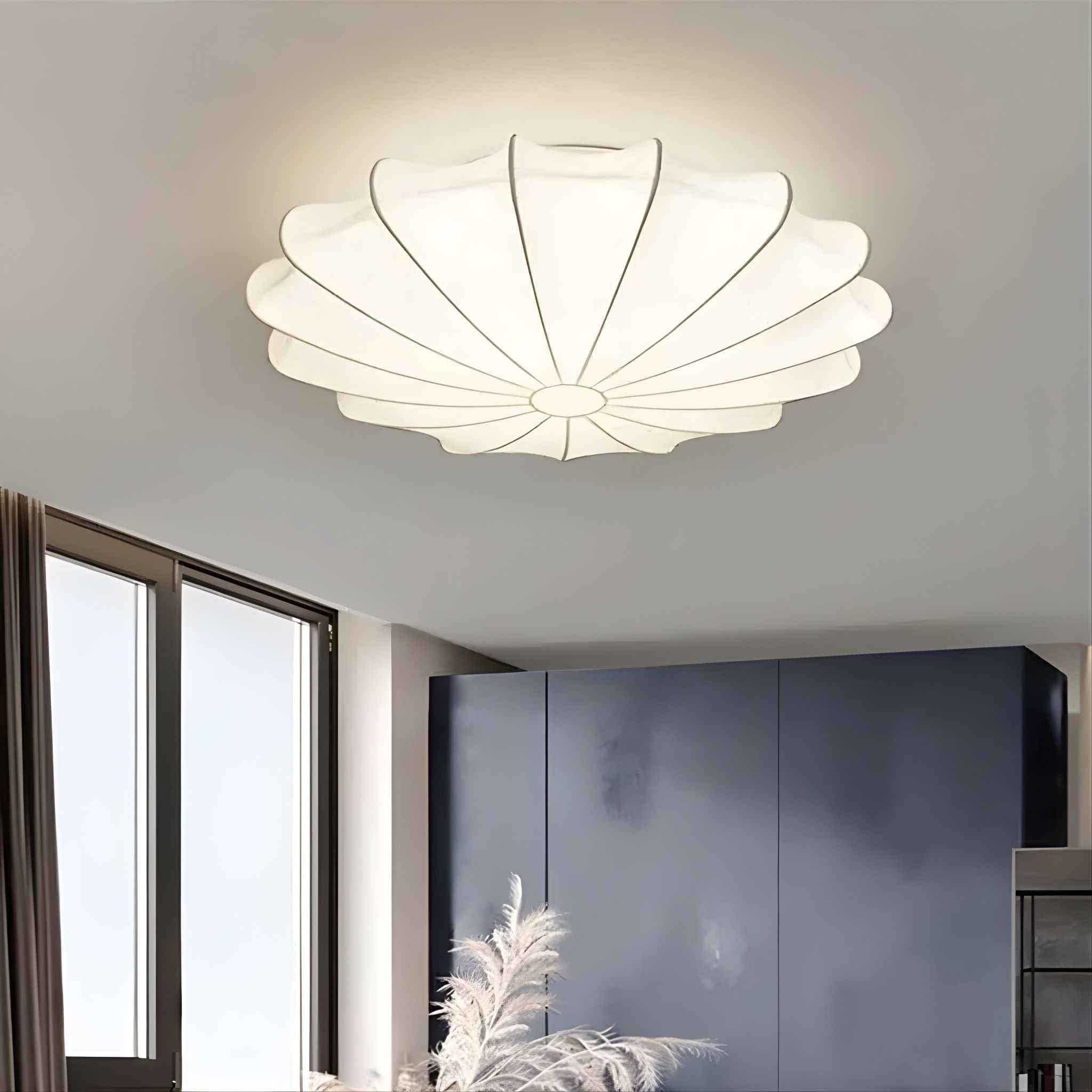 Bello Ceiling Light | Organic White Cocoon Design, Ø51 cm