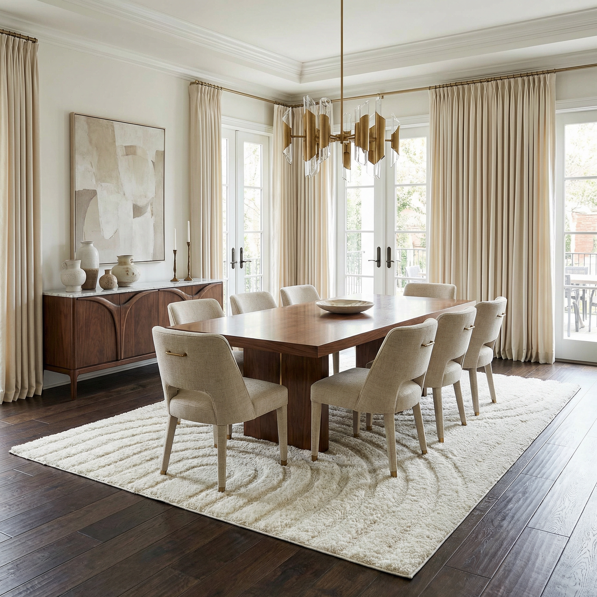 Arnel Cream Area Rug