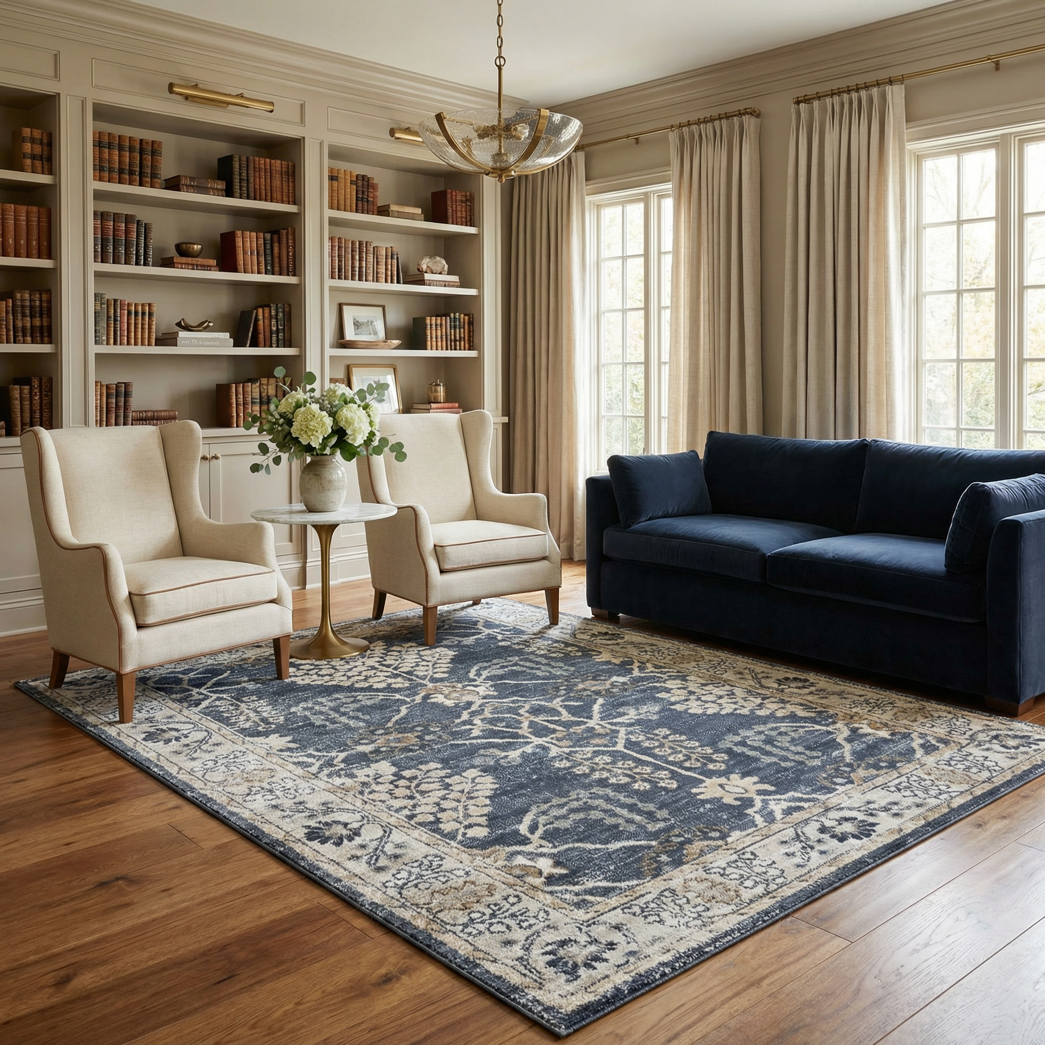 Sable Area Rug  Machine Woven  Traditional Style  Medium Pile