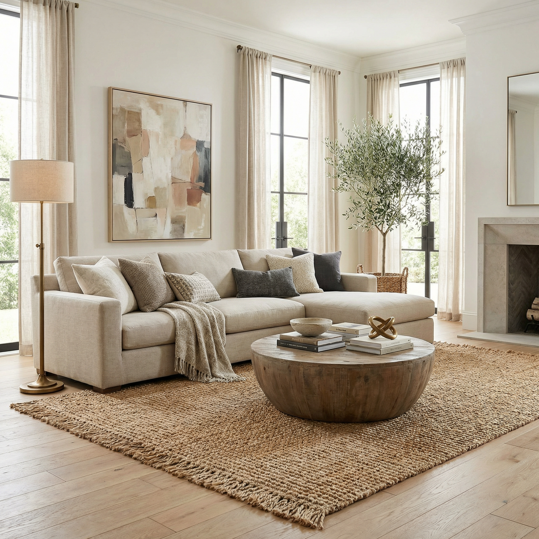 Bela Jute Rug Hand Woven Eco-Friendly with Bohemian Tassels