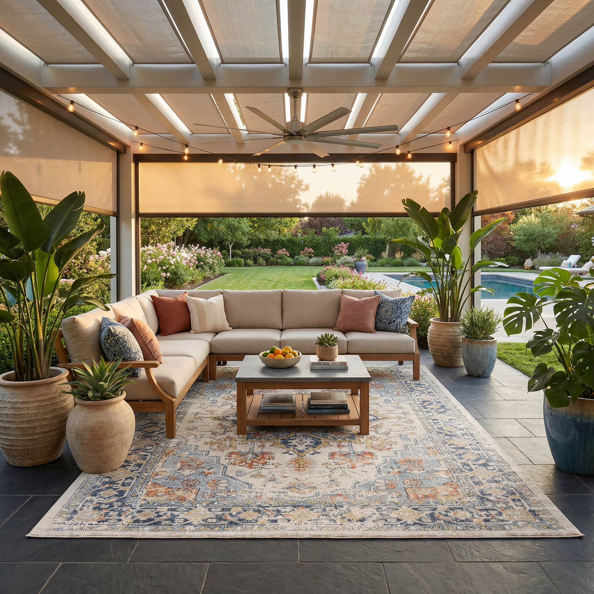 Dorian Outdoor Rug  Traditional  Machine Woven  Low Pile