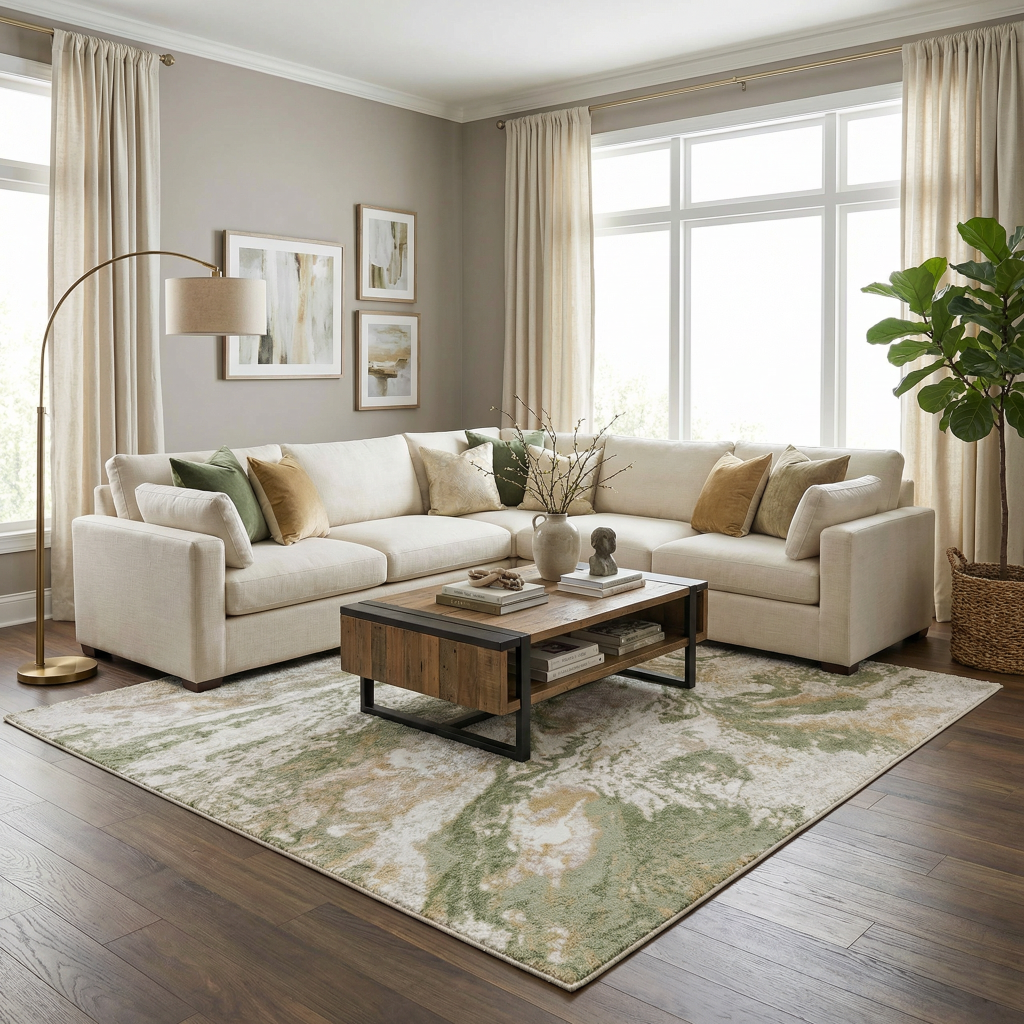 Livia Area Rug Contemporary 100% Polypropylene Medium Pile
