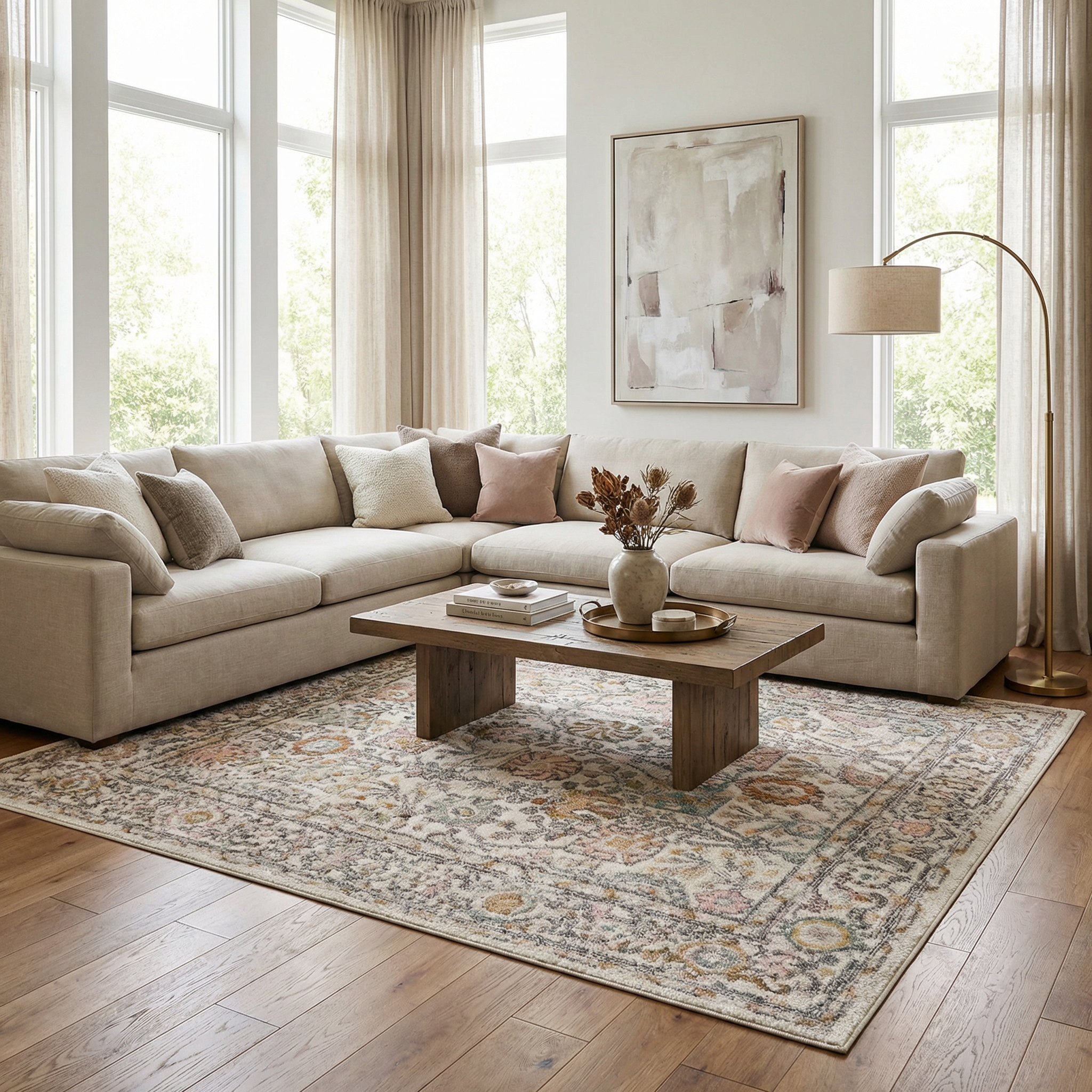 Haven Area Rug  Medium Pile, Machine Woven Polypropylene