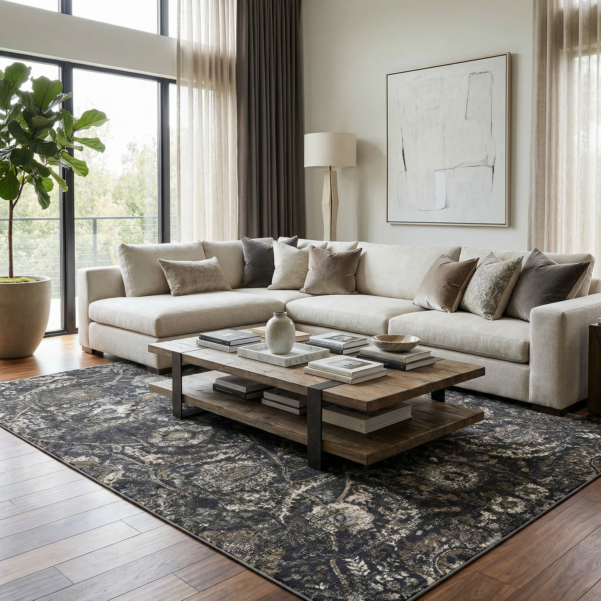 Brielle Area Rug  Traditional Persian Design, Machine Woven