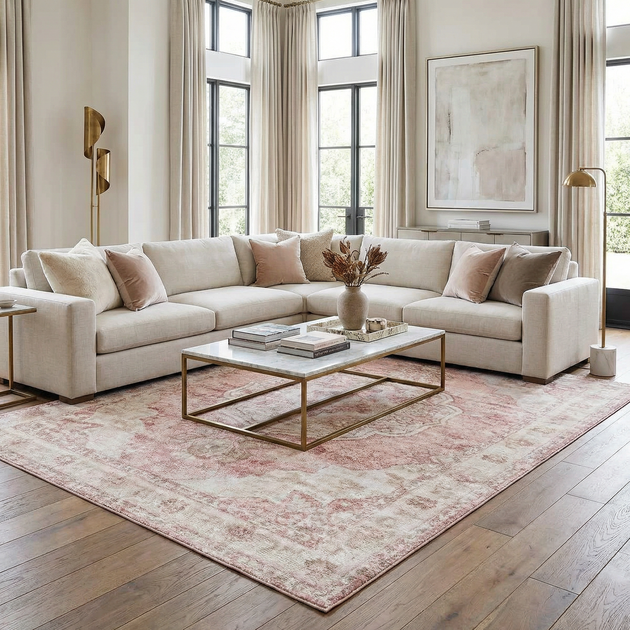 Bello Area Rug  Traditional  Medium Pile Polypropylene