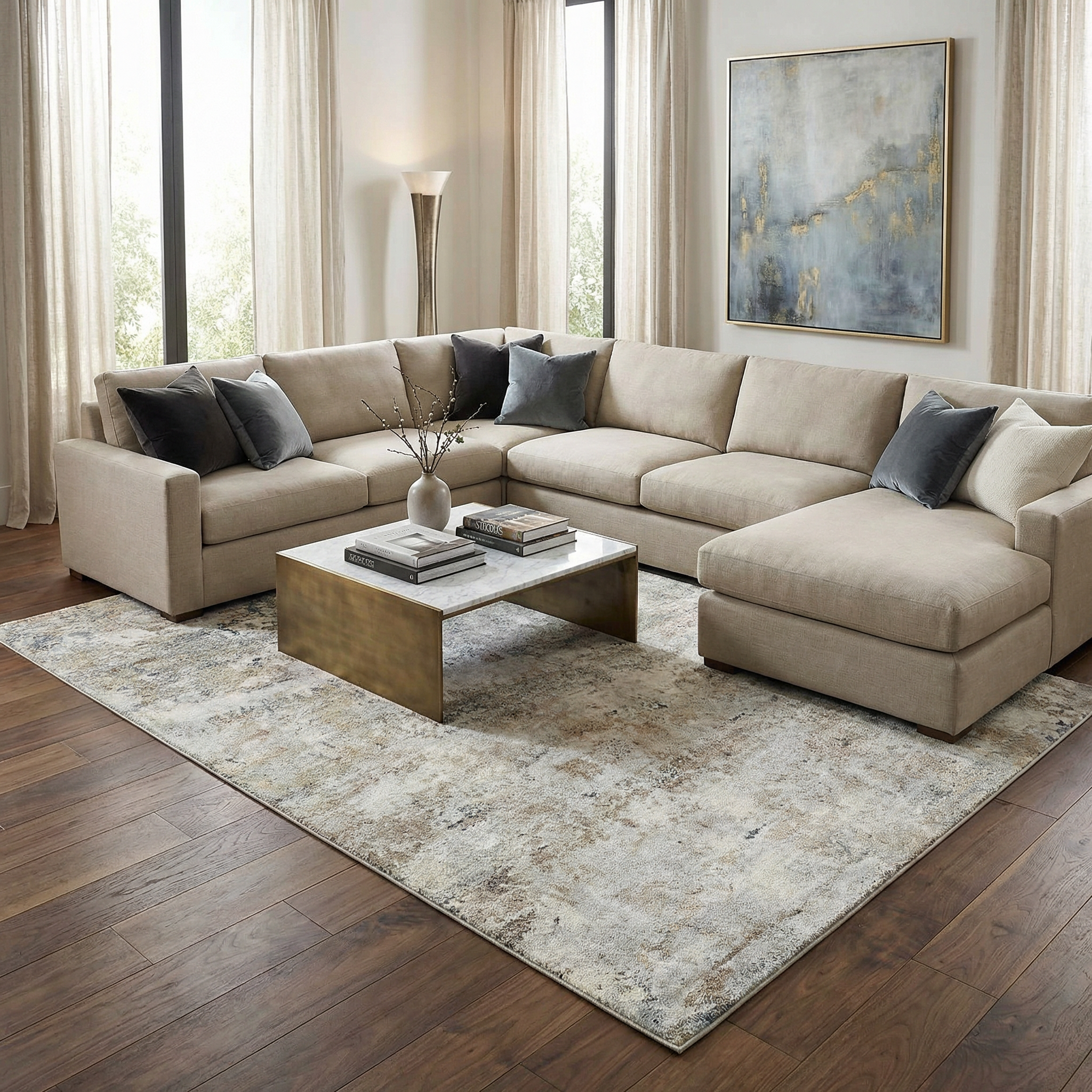 Twylo Luxe Rug  High Pile Machine Woven  Contemporary Design
