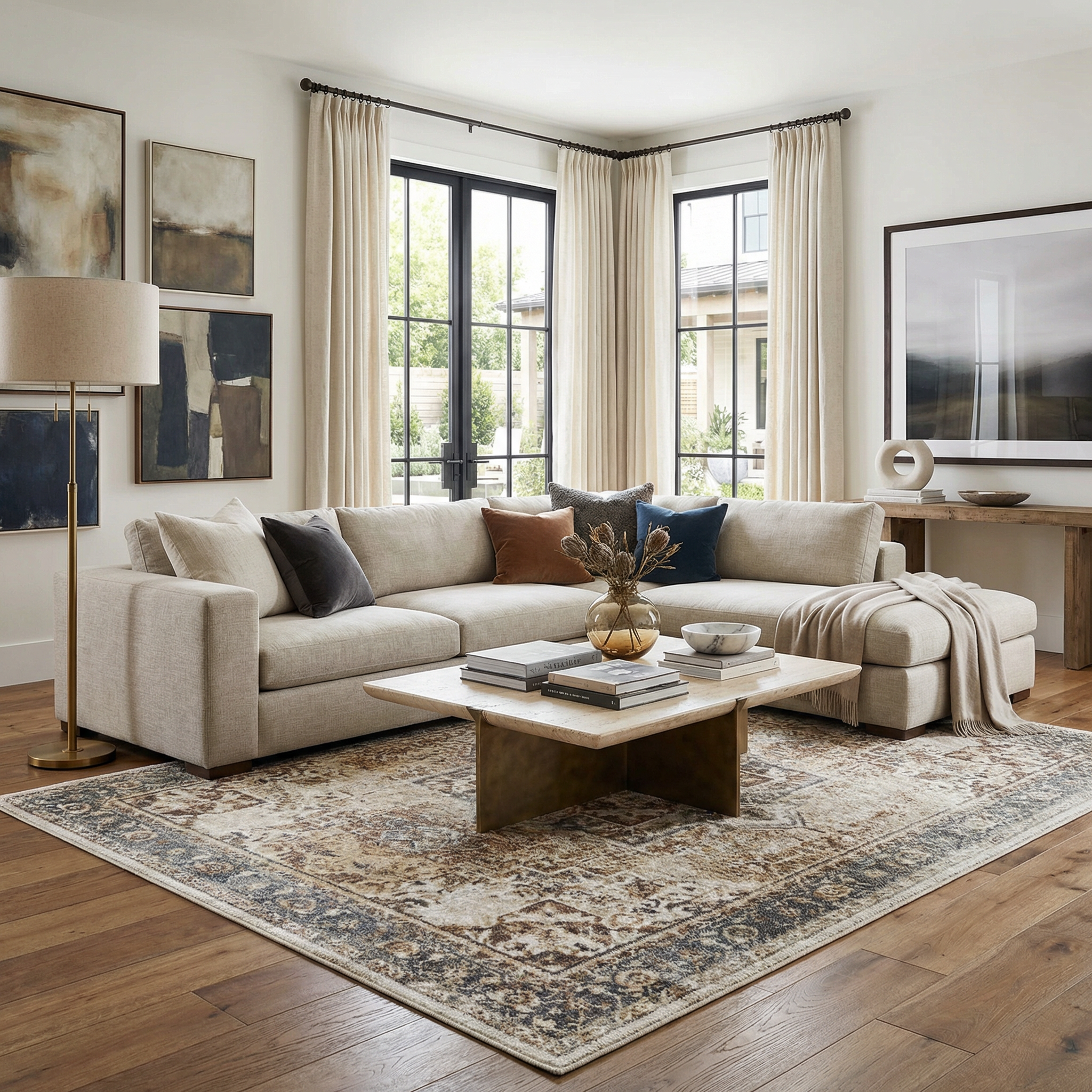 Bela Heritage Style Rug  Washable Medium Pile Polyester