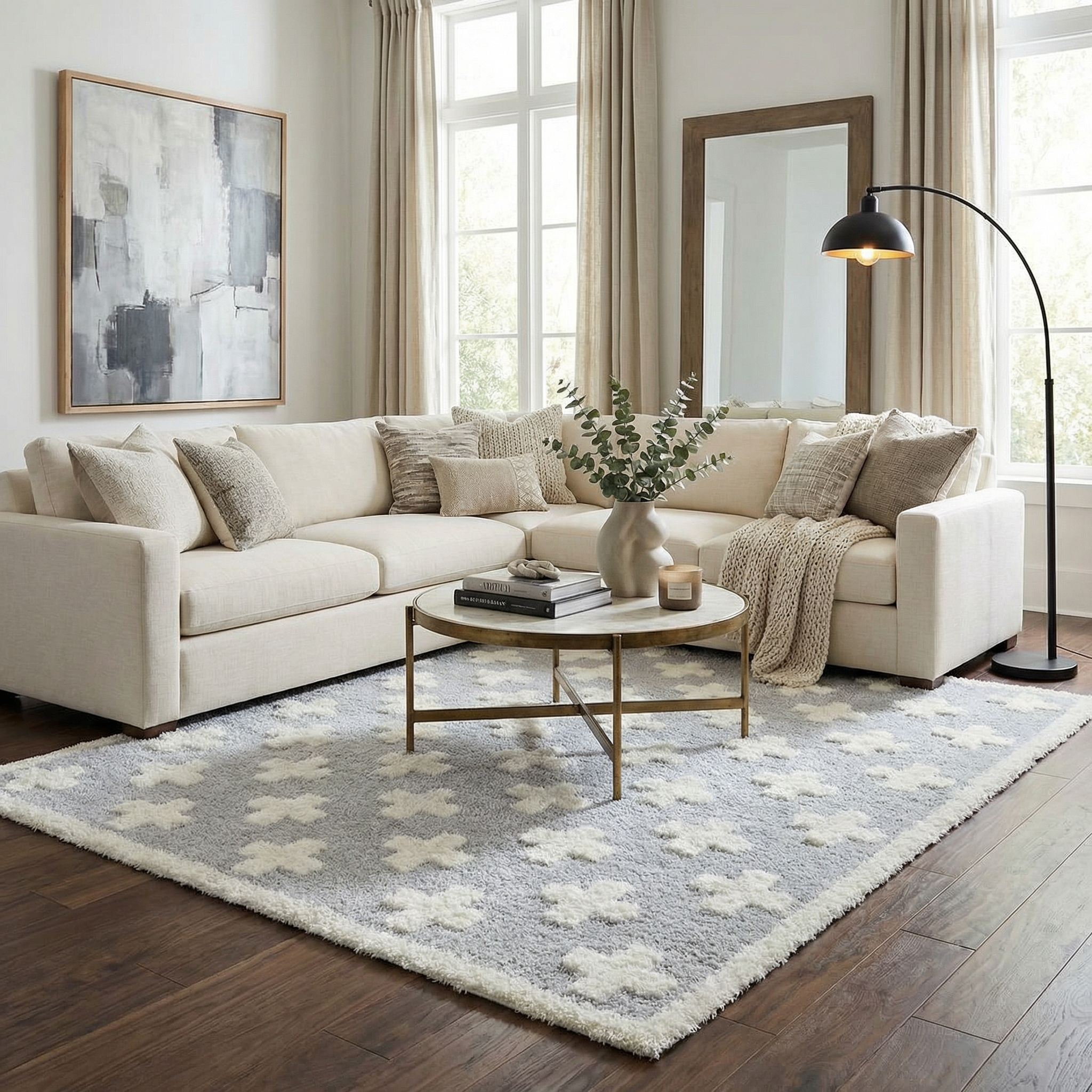 Bristol Area Rug  Contemporary  Machine Woven Polyester