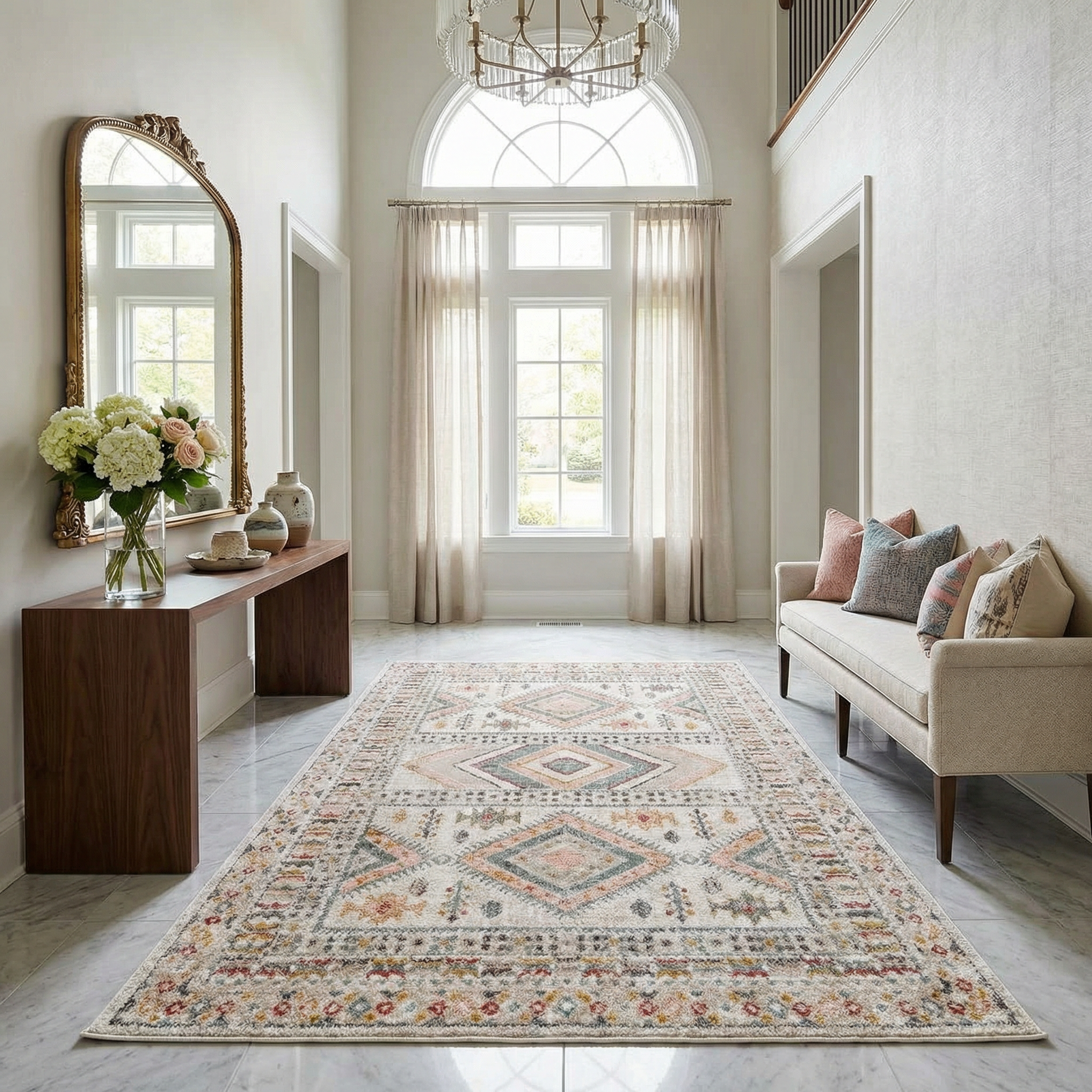 Demi Area Rug  Machine Woven, Medium Pile, Traditional Style