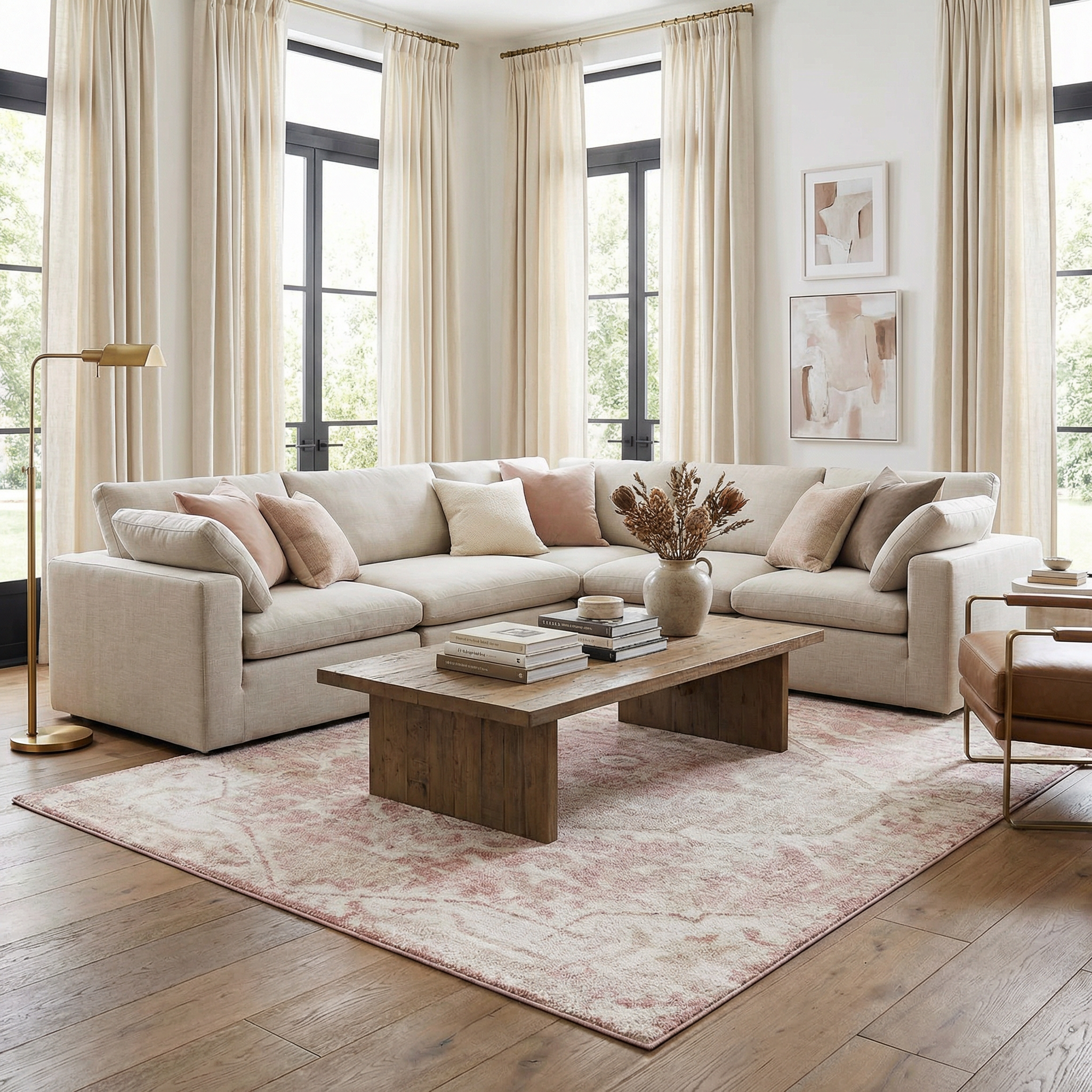 Luna Area Rug  Medium Pile, Machine Woven, Traditional Style