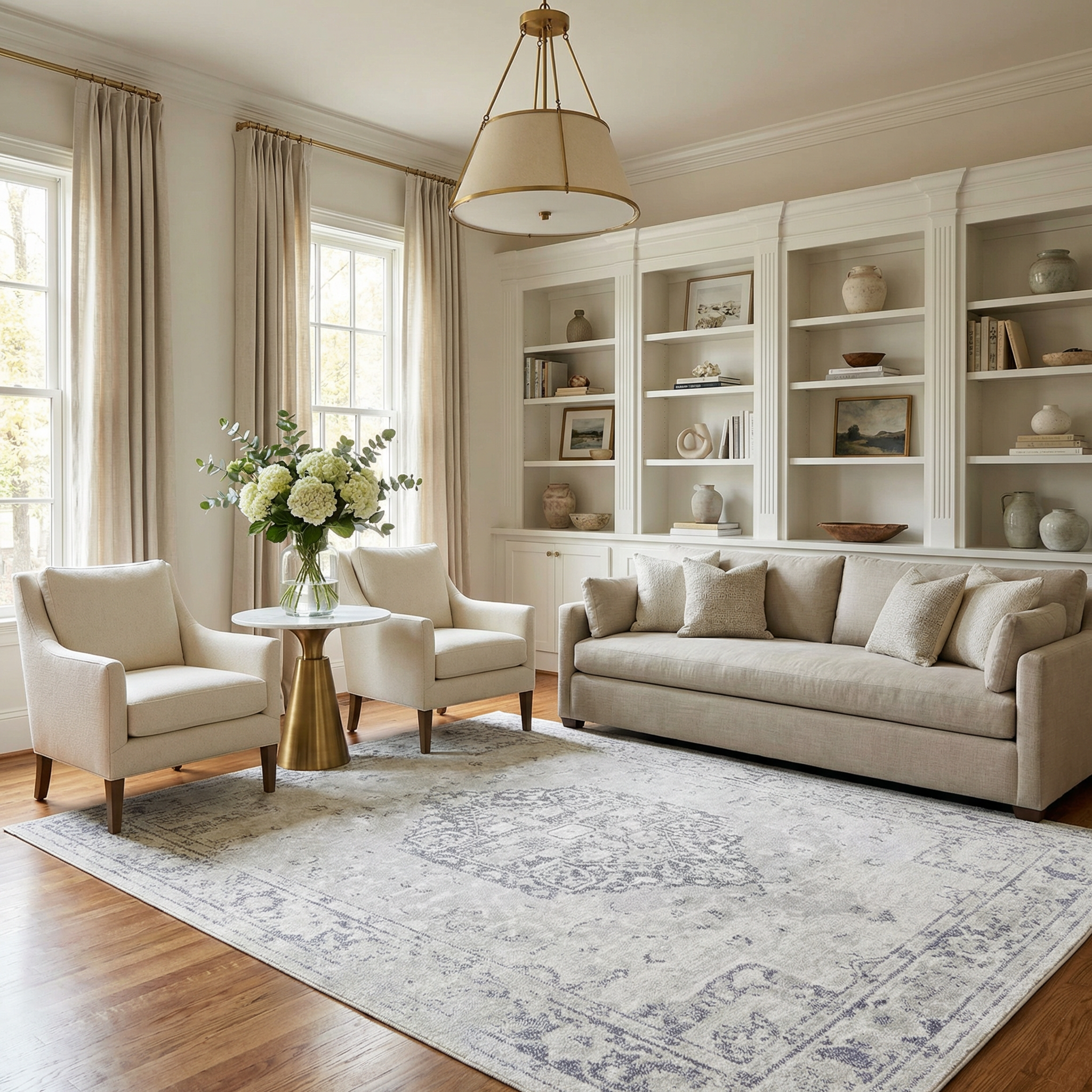 Alma Washable Rug  Traditional  Medium Pile  Antrasit