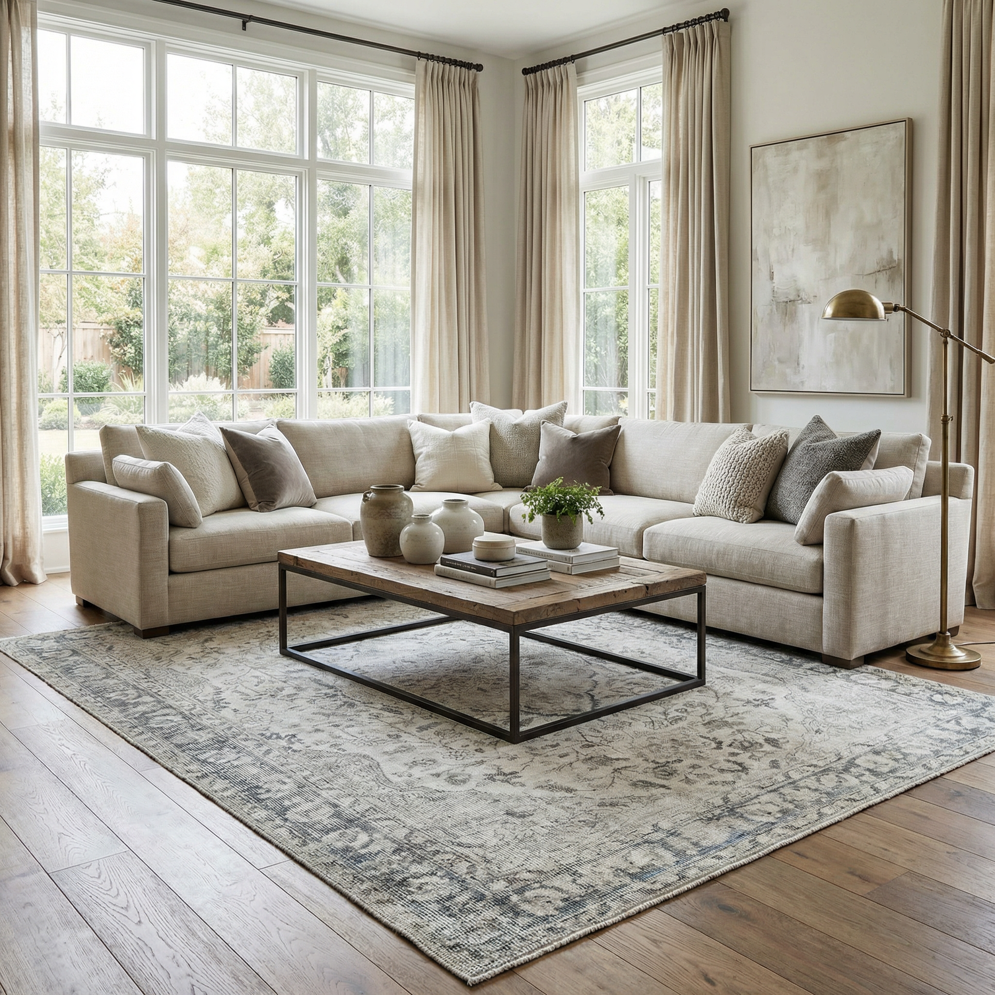 Brielle Washable Rug  Machine Woven  Light Gray