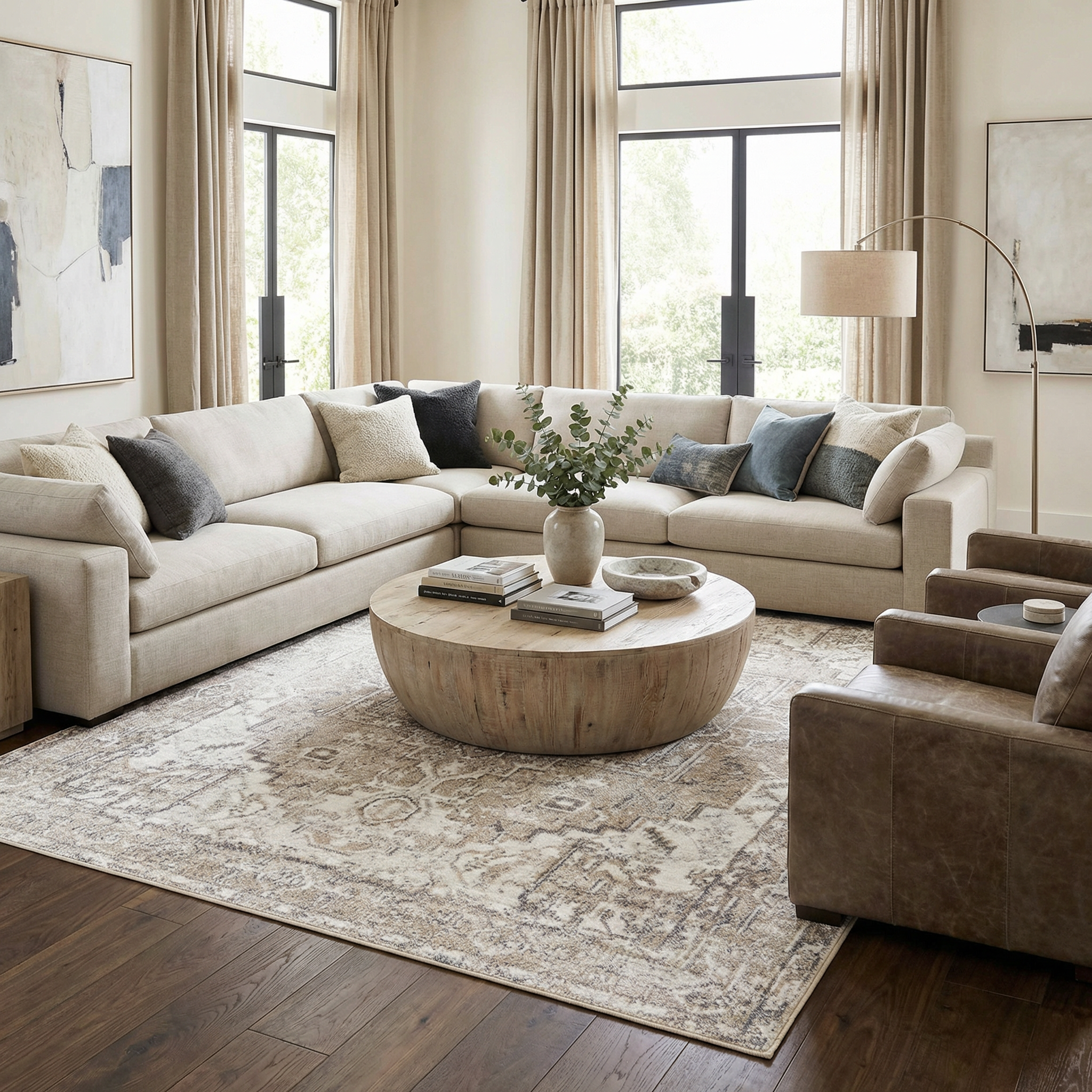 Hera Flat Pile Washable Rug