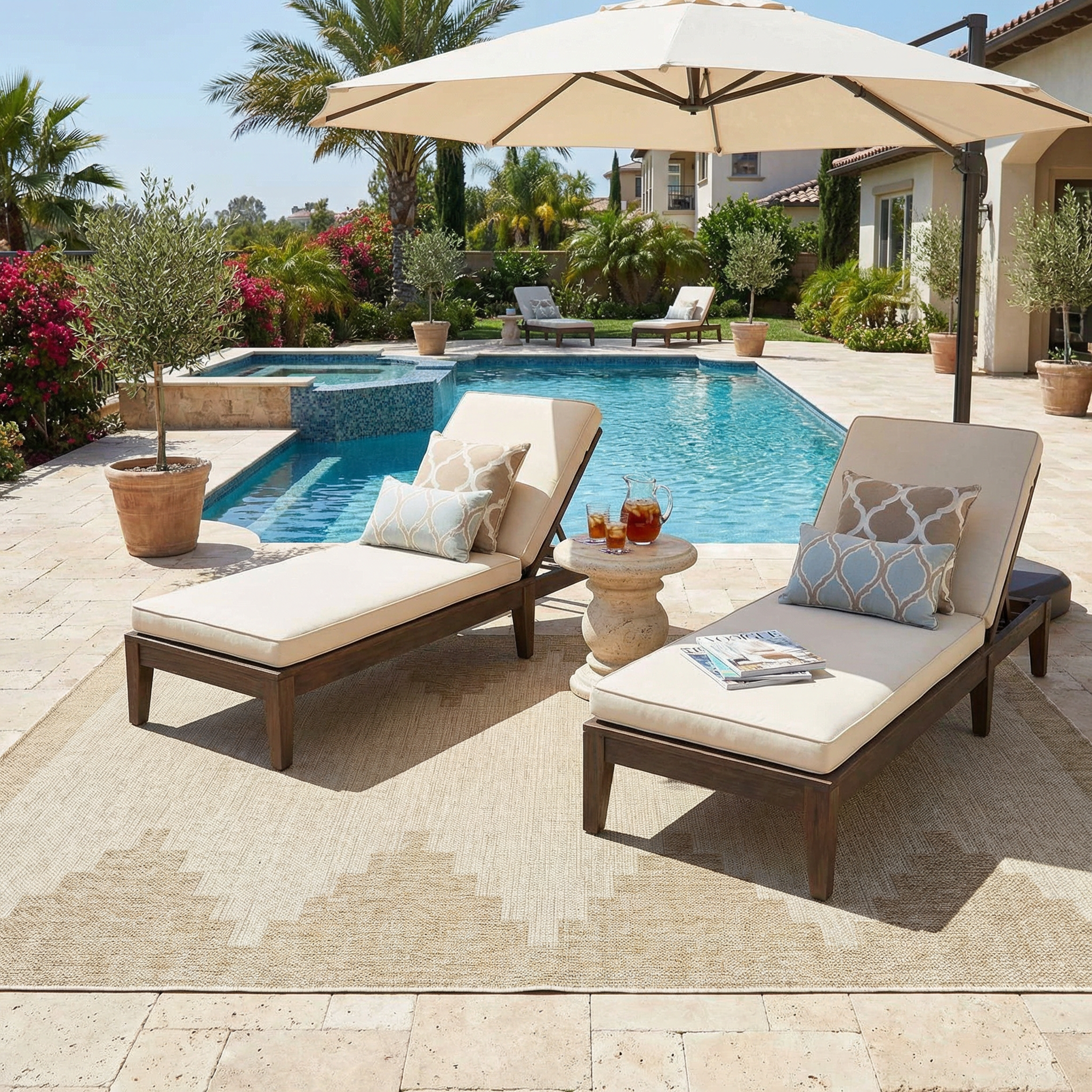 Bela Outdoor Rug  Aztec Geometric Pattern, 100% Polypropylene