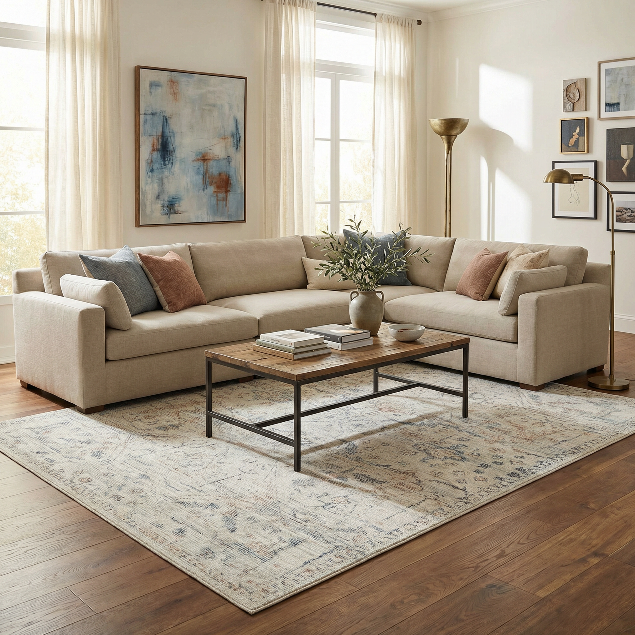 Bello Area Rug  Machine Woven  Medium Pile  Traditional Style