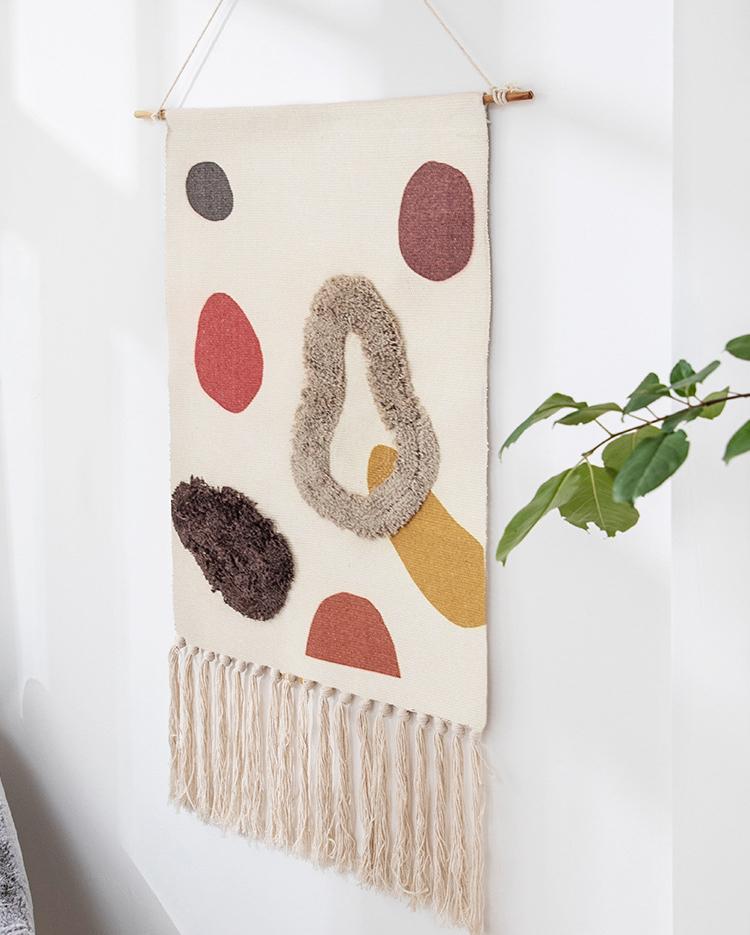 Aurelia Wandtapijt | Handgeweven Katoen, Geometrisch Design