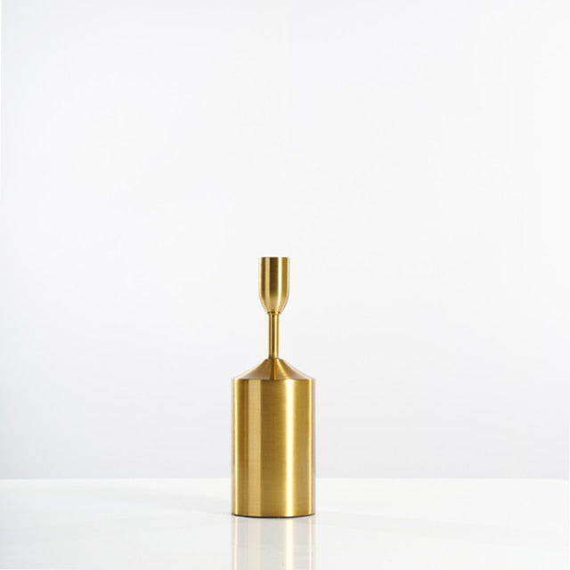 Bela Candle Holders | Luxe Gouden Metaal, Verschillende Maten
