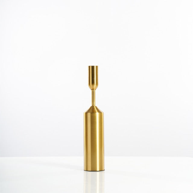 Bela Candle Holders | Luxe Gouden Metaal, Verschillende Maten