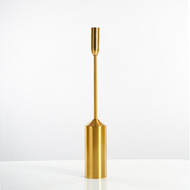Bela Candle Holders | Luxe Gouden Metaal, Verschillende Maten