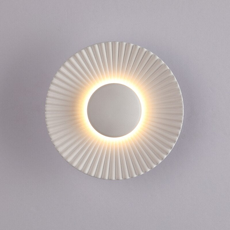 Bask SunRay Wall Lamp | Modern Metallic Design, Soft Ambient Glow