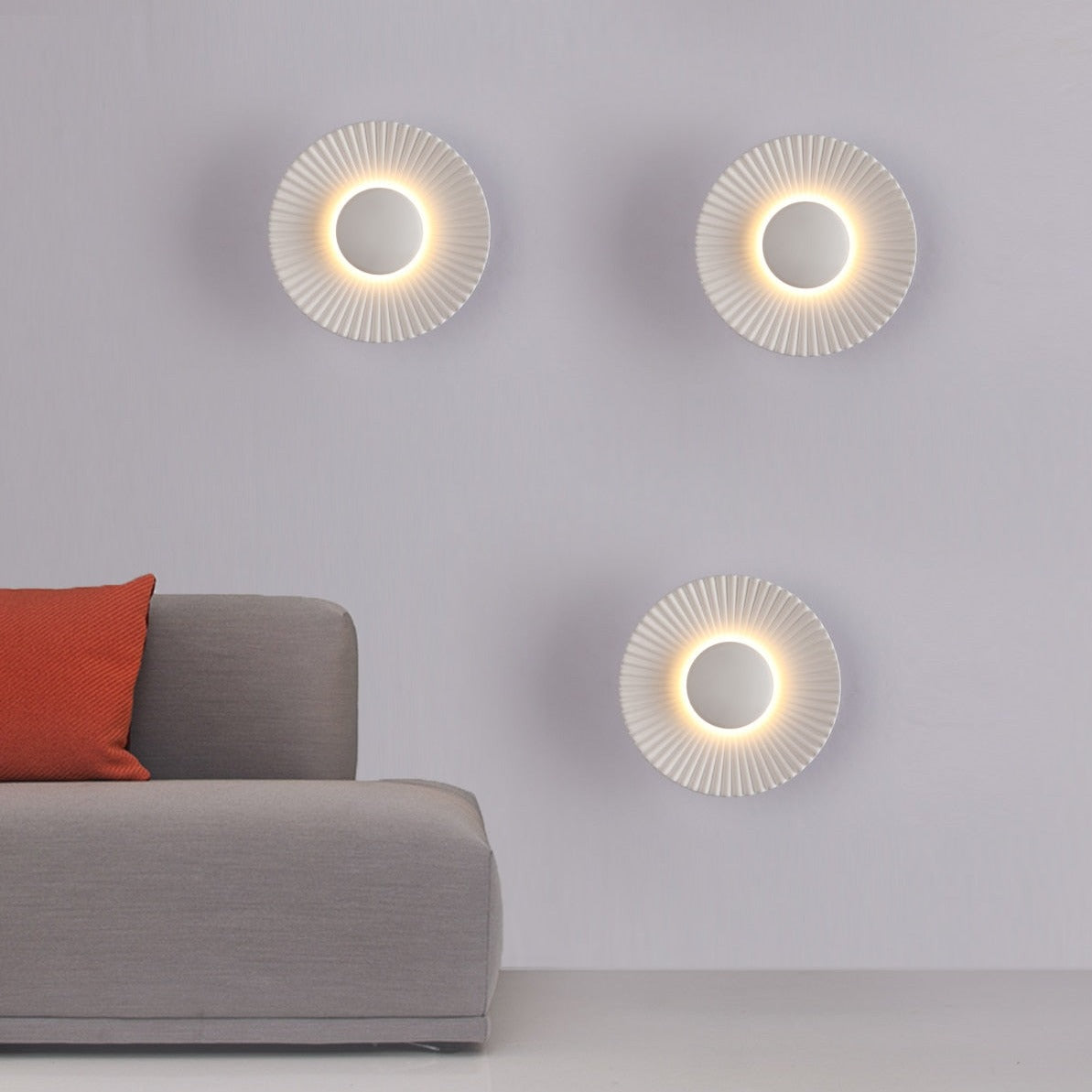 Bask SunRay Wall Lamp | Modern Metallic Design, Soft Ambient Glow