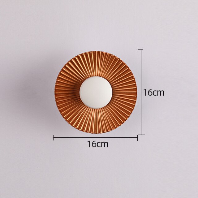 Bask SunRay Wall Lamp | Modern Metallic Design, Soft Ambient Glow
