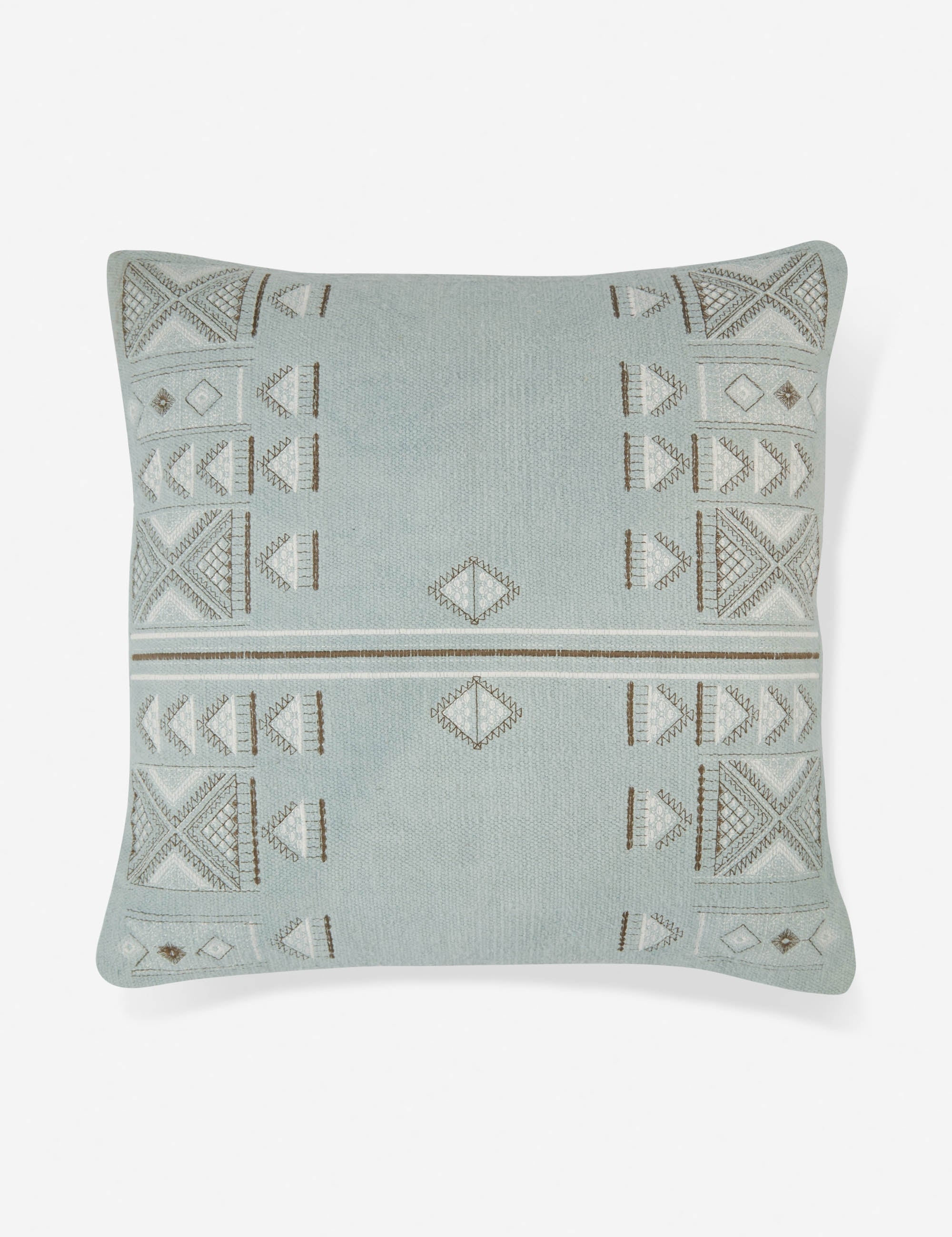Cielo Decorative Pillow | Arabesque Pattern, Woven Cotton