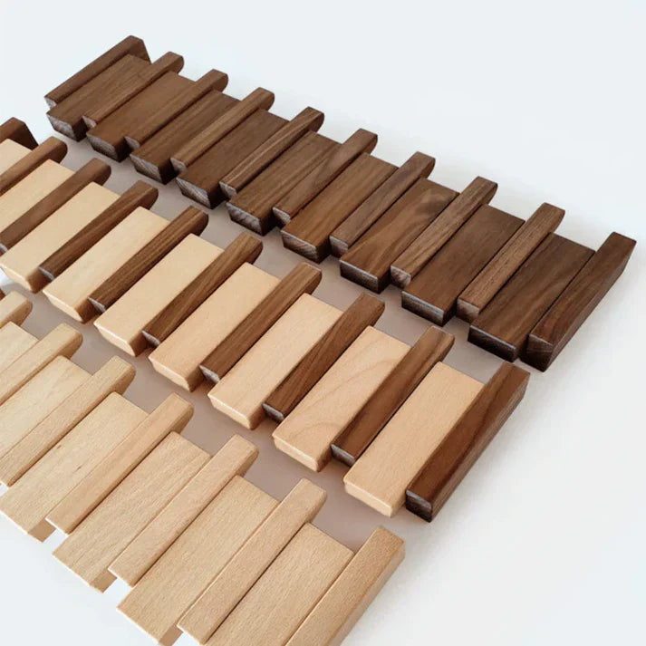 Cadenza Wall Coat Rack | Piano Key Design, Solid Wood
