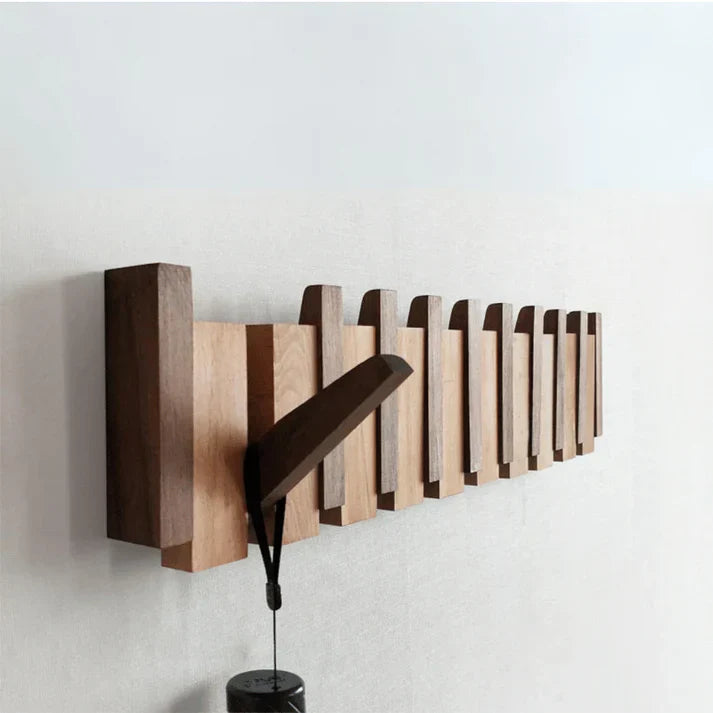 Cadenza Wall Coat Rack | Piano Key Design, Solid Wood