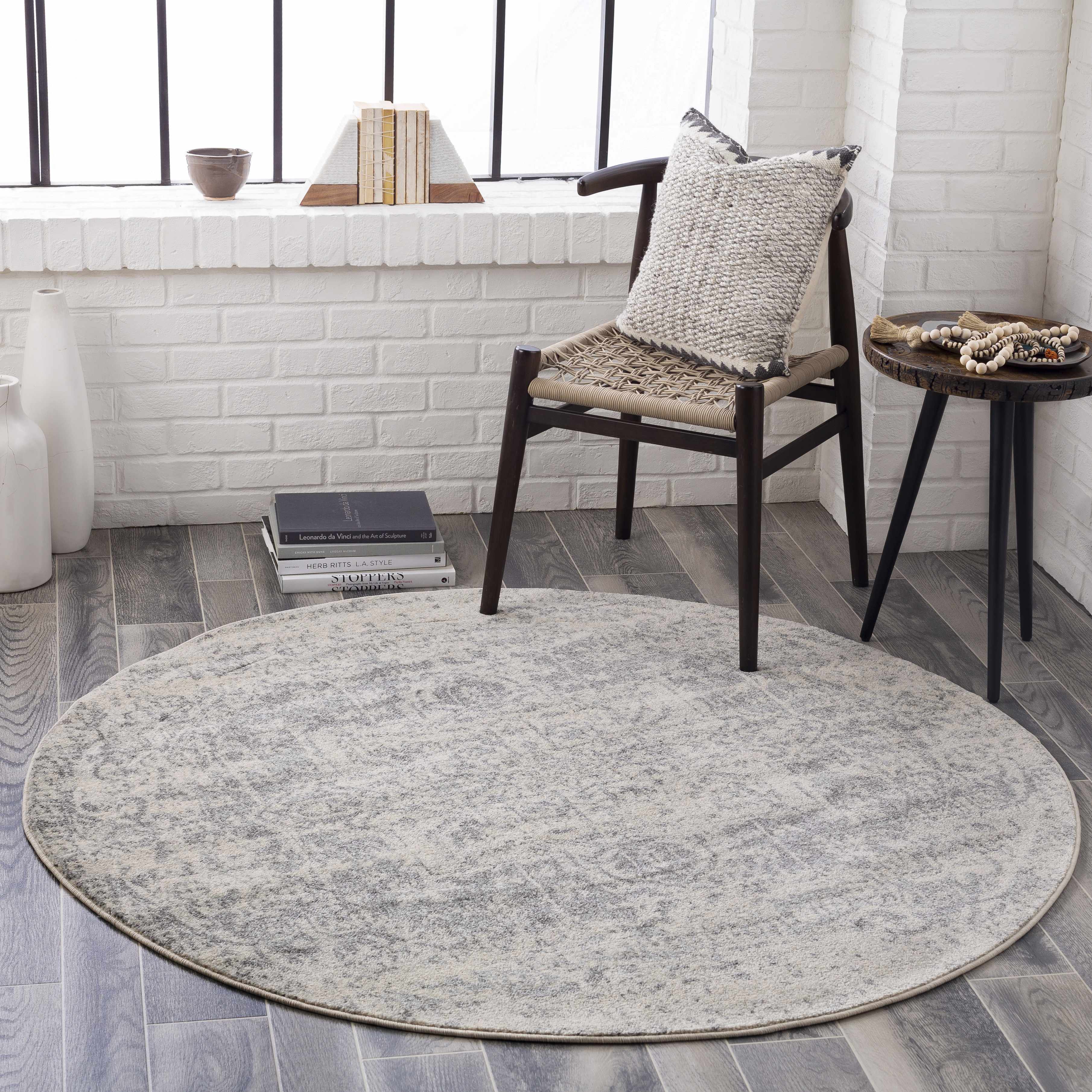Raven Area Rug  Machine Woven  Charcoal Medium Gray