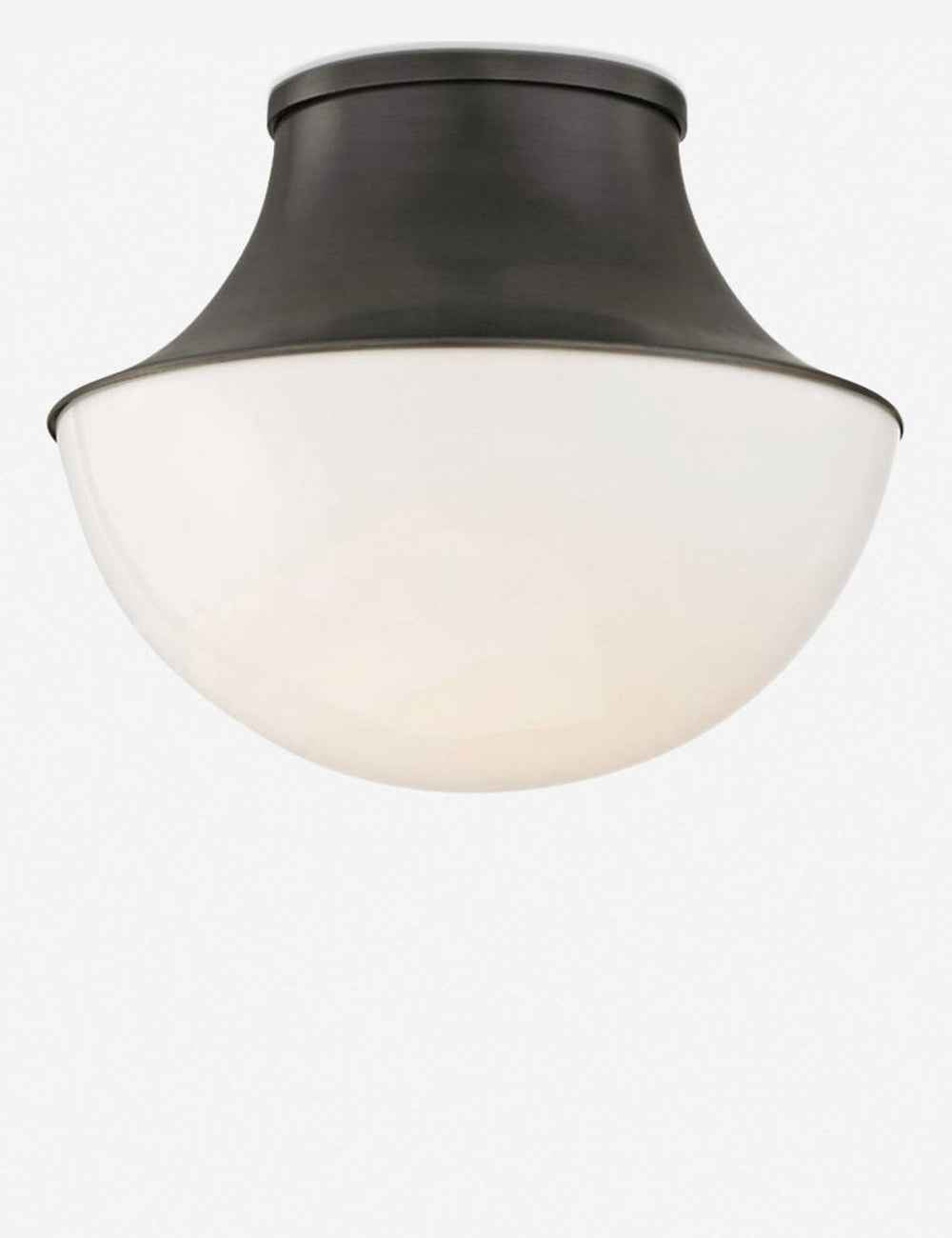 Randi Curved Flush Mount Light | Modern Metal with Glass Cover
