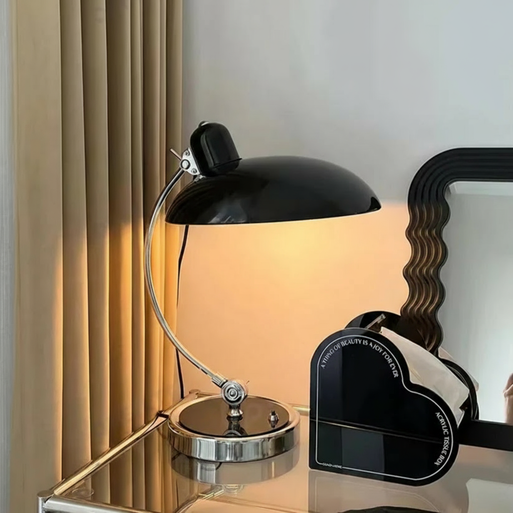 Belo Table Lamp | Bauhaus-Inspired Curved Metal Design