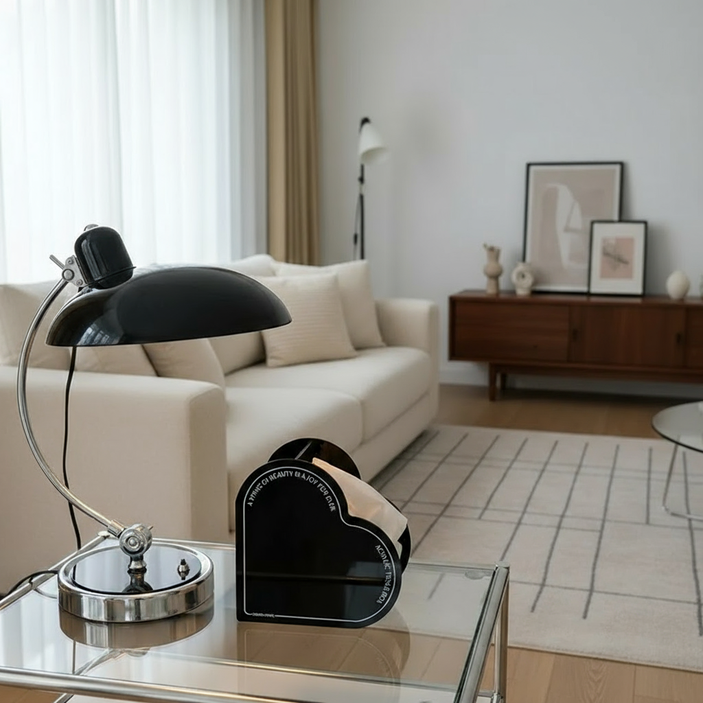 Belo Table Lamp | Bauhaus-Inspired Curved Metal Design