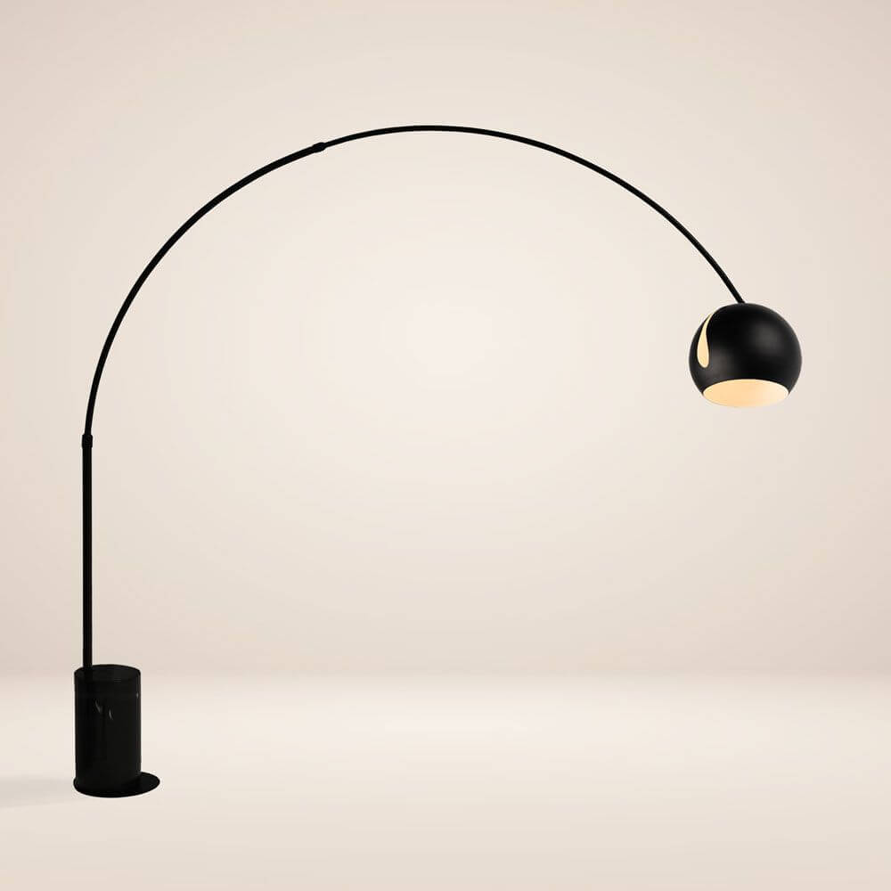 Bello Arc Lamp | Marble Base, Adjustable Metal Shade