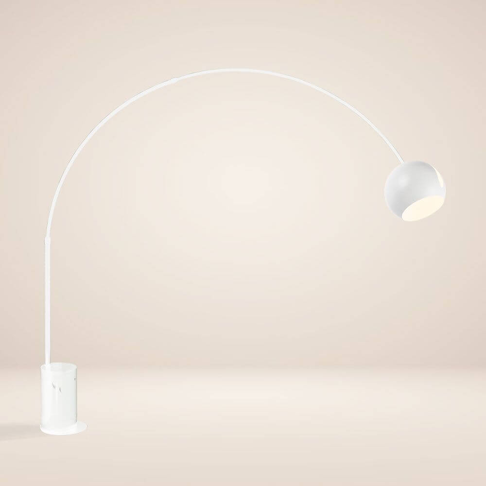 Bello Arc Lamp | Marble Base, Adjustable Metal Shade