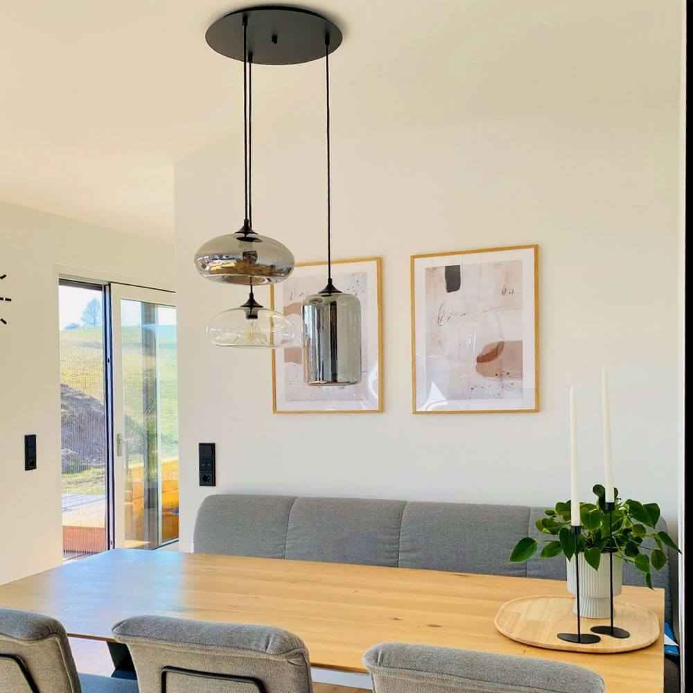 Bello Glass Pendant Light | Timeless Design, E27 Socket