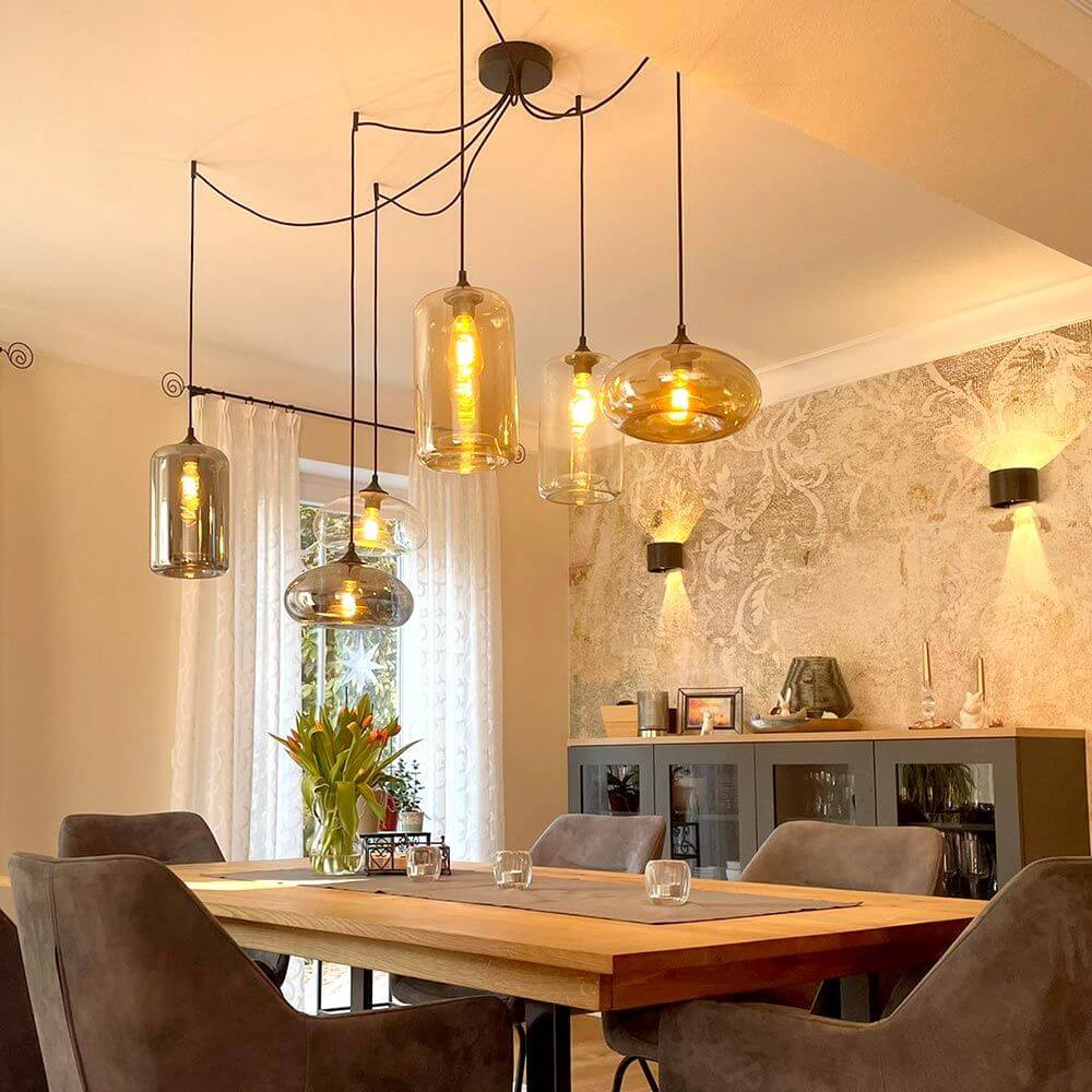 Bello Glass Pendant Light | Timeless Design, E27 Socket