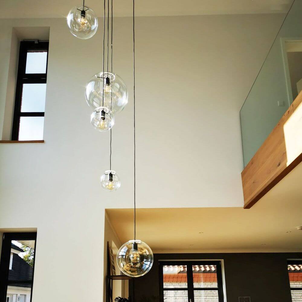 Bello Orb XL Gallery Light | 8-Glass Spheres, Modular Canopy