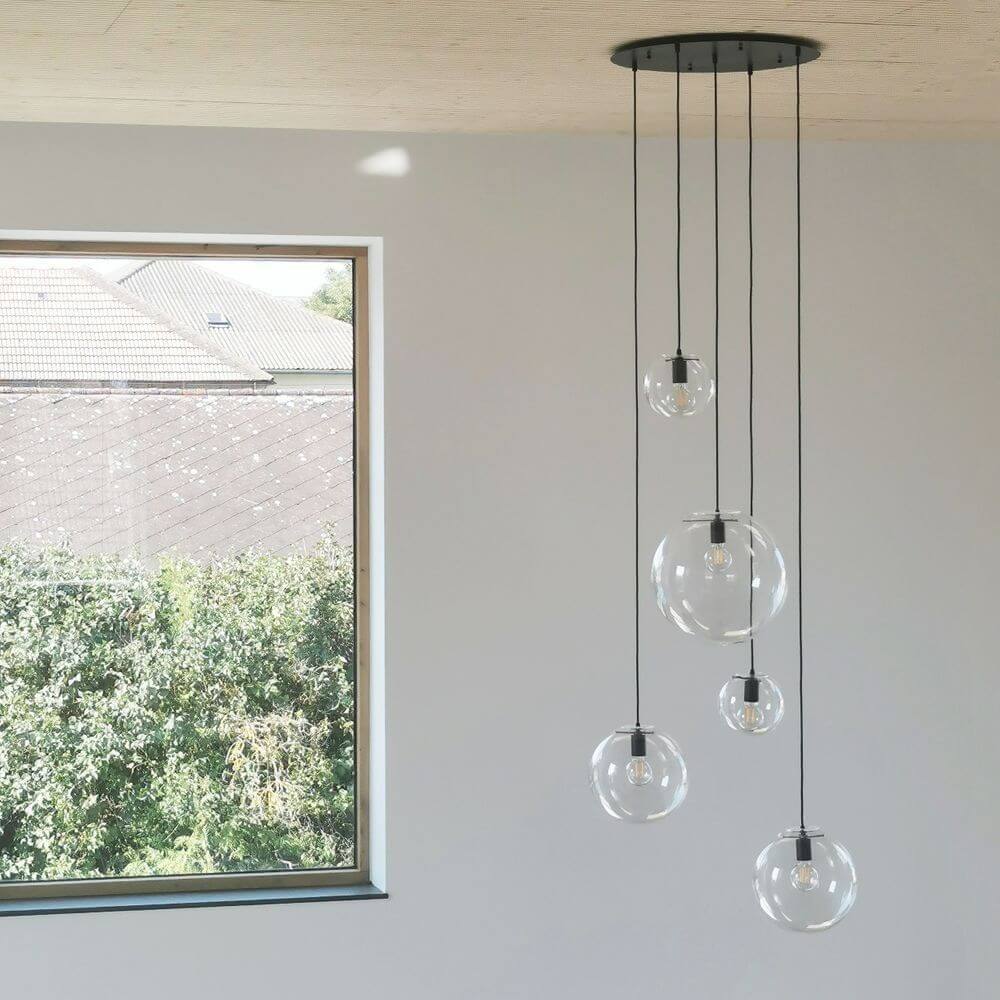 Bello Orb XL Gallery Light | 8-Glass Spheres, Modular Canopy