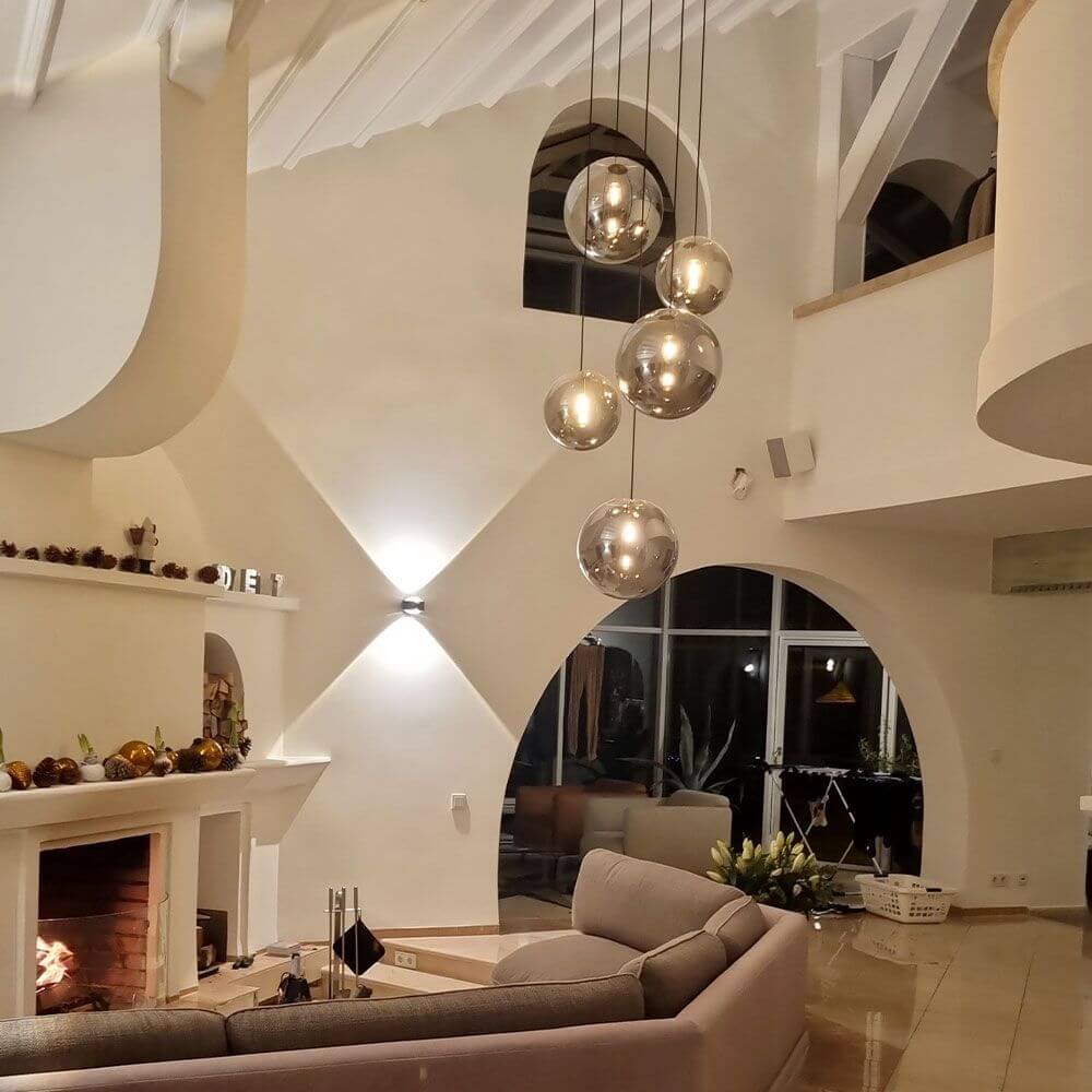 Bello Orb Gallery Light | 3- or 5-Bulb Modular Canopy, Custom Colors