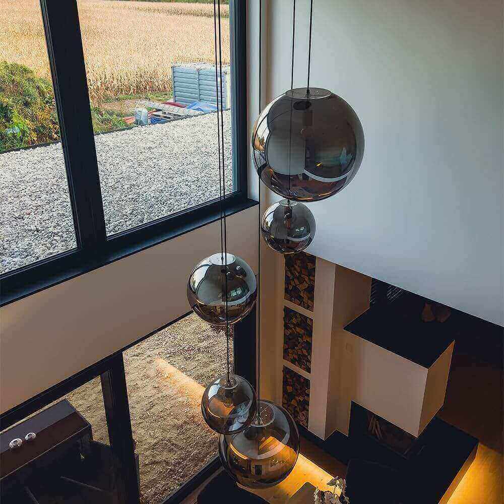 Bello Orb Gallery Light | 3- or 5-Bulb Modular Canopy, Custom Colors