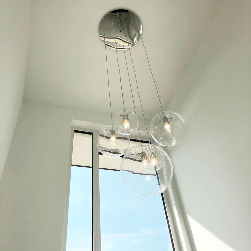 Bello Orb Gallery Light | 3- or 5-Bulb Modular Canopy, Custom Colors
