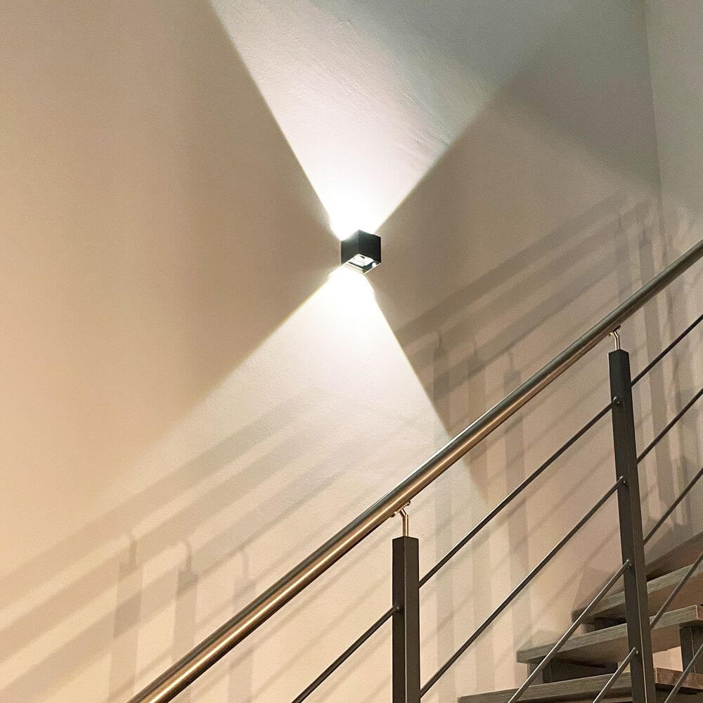 Brix LED Wall Lamp | Adjustable Light Flaps, Indoor & Outdoor IP44