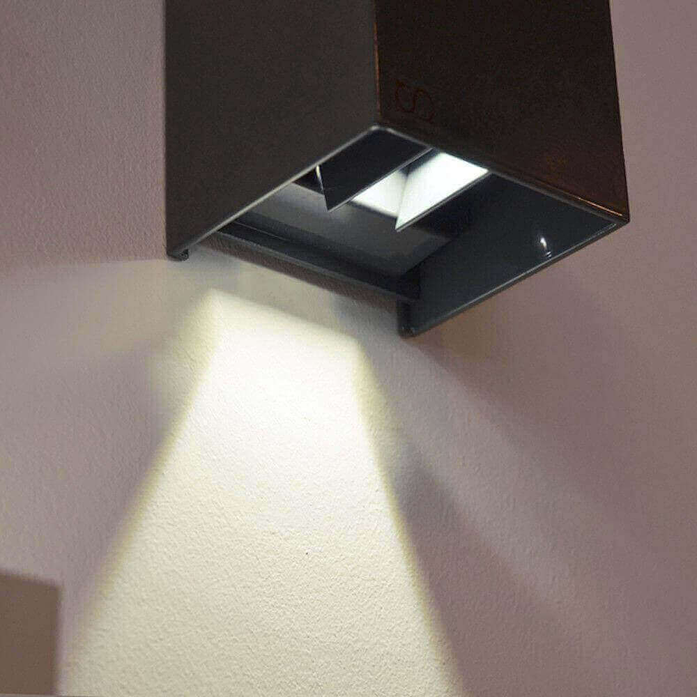 Brix LED Wall Lamp | Adjustable Light Flaps, Indoor & Outdoor IP44