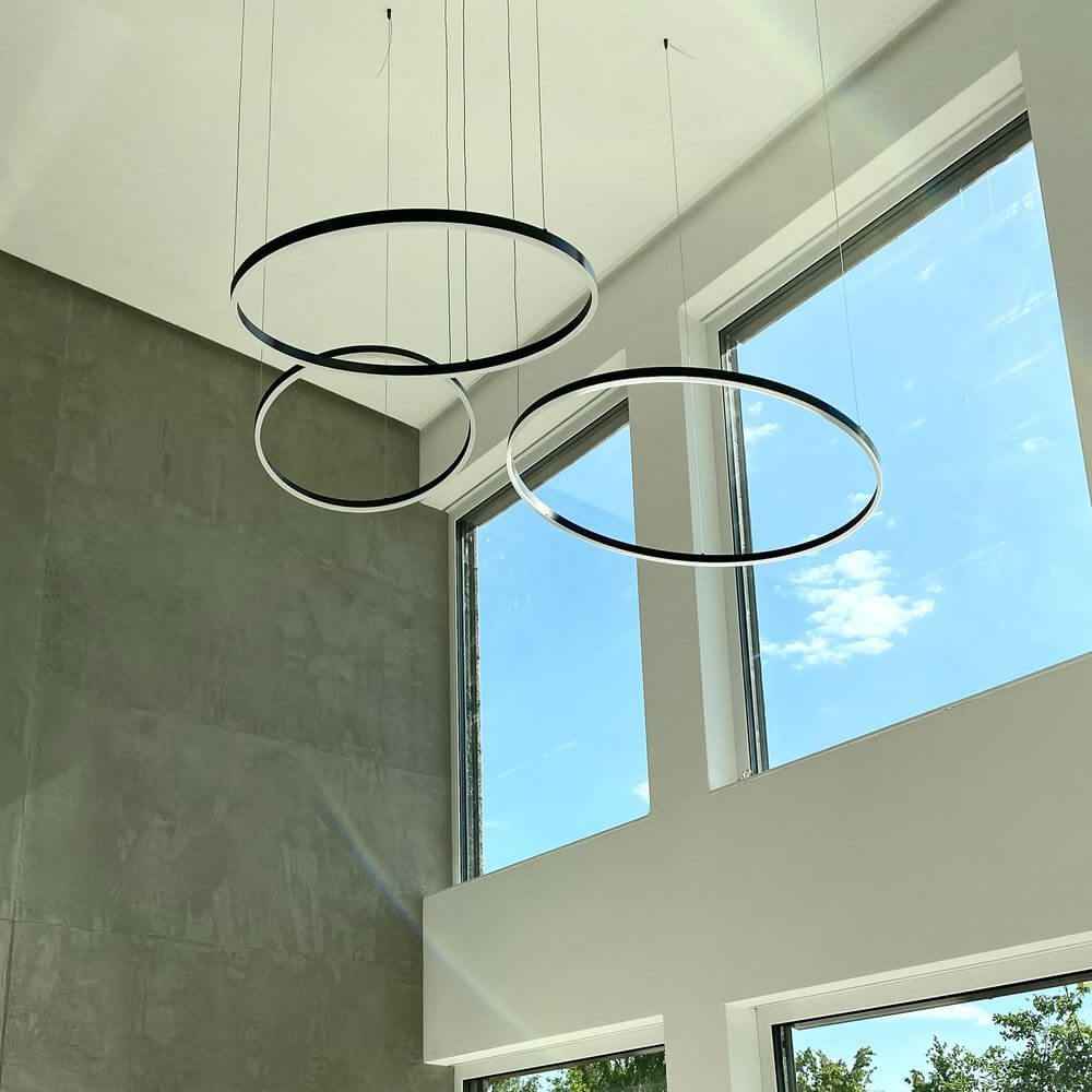 Bela LED Ring Pendant Lamp | 80cm, Adjustable Suspension, Minimalist Design
