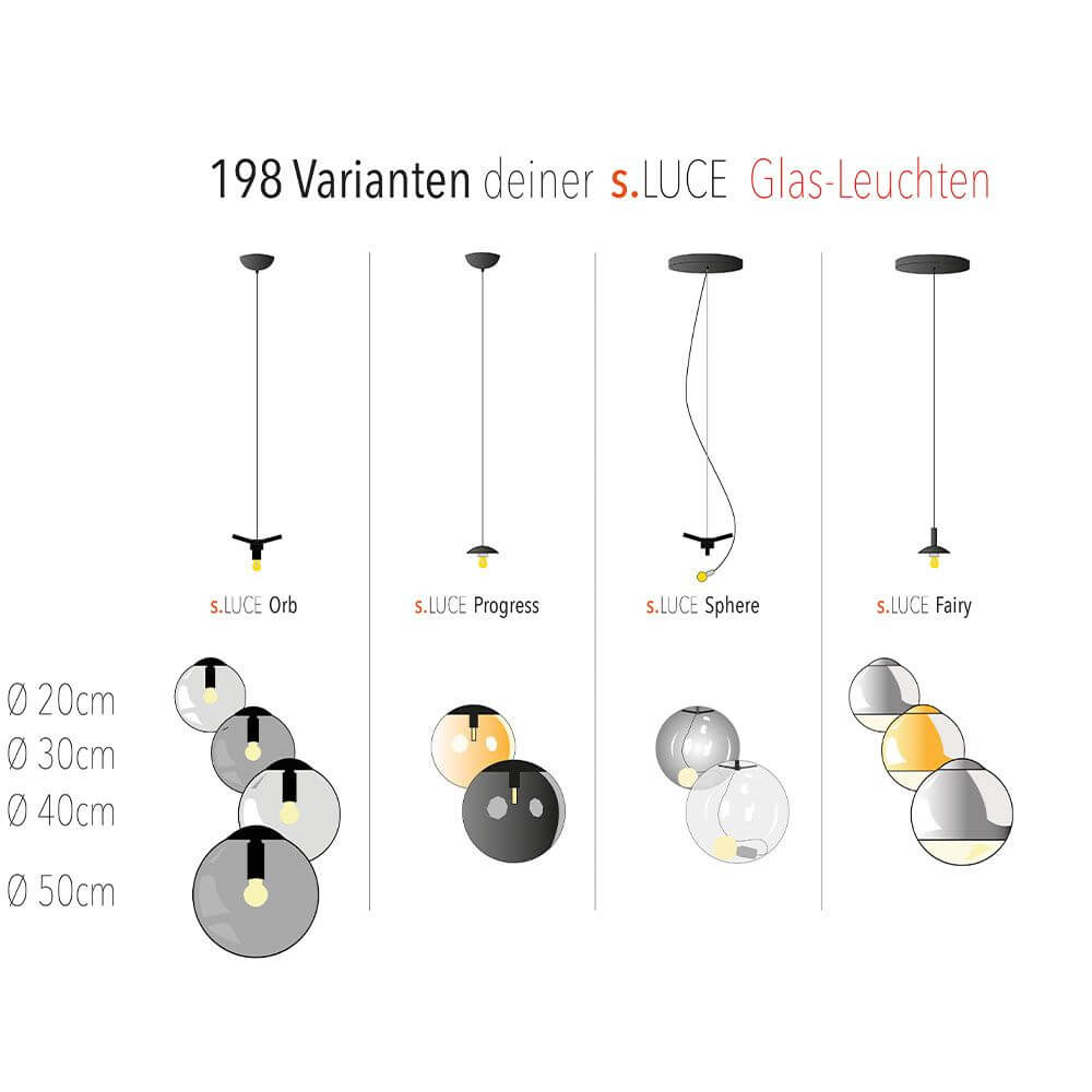 Bello Pendant Light | Hand-Blown Glass, 5m Suspension