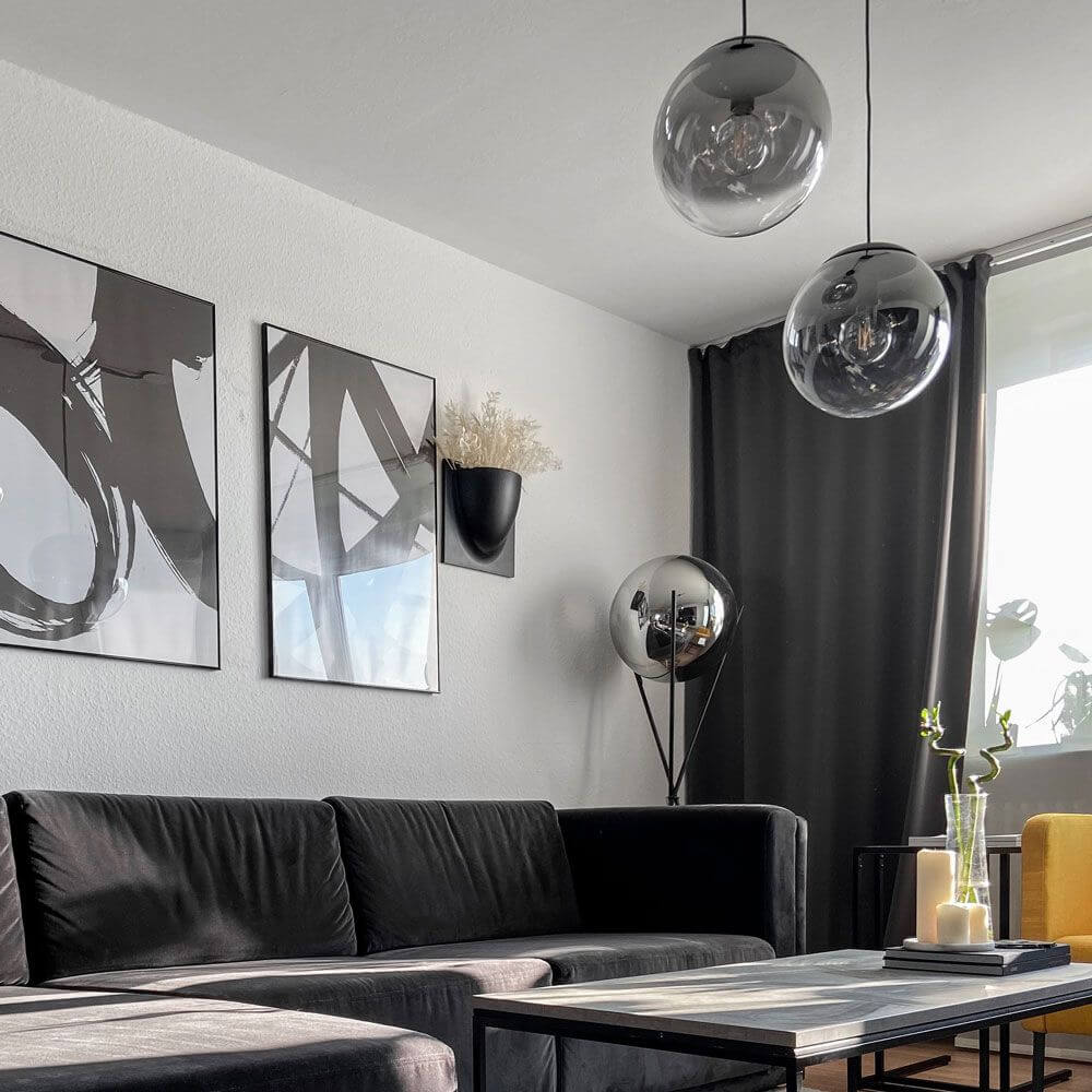 Bello Pendant Light | Hand-Blown Glass, 5m Suspension